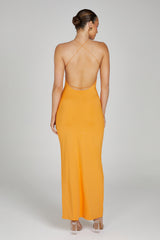 Sinead Twist Maxi Dress - Orange