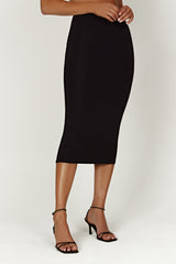 Charley Midi Skirt - Black