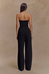 Lindie Straight Leg Suiting Pants - Black