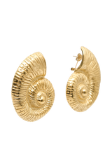 Siren Shell Earrings - Gold