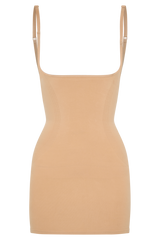 Jocelyn Backless Shapewear Mini Dress - Beige