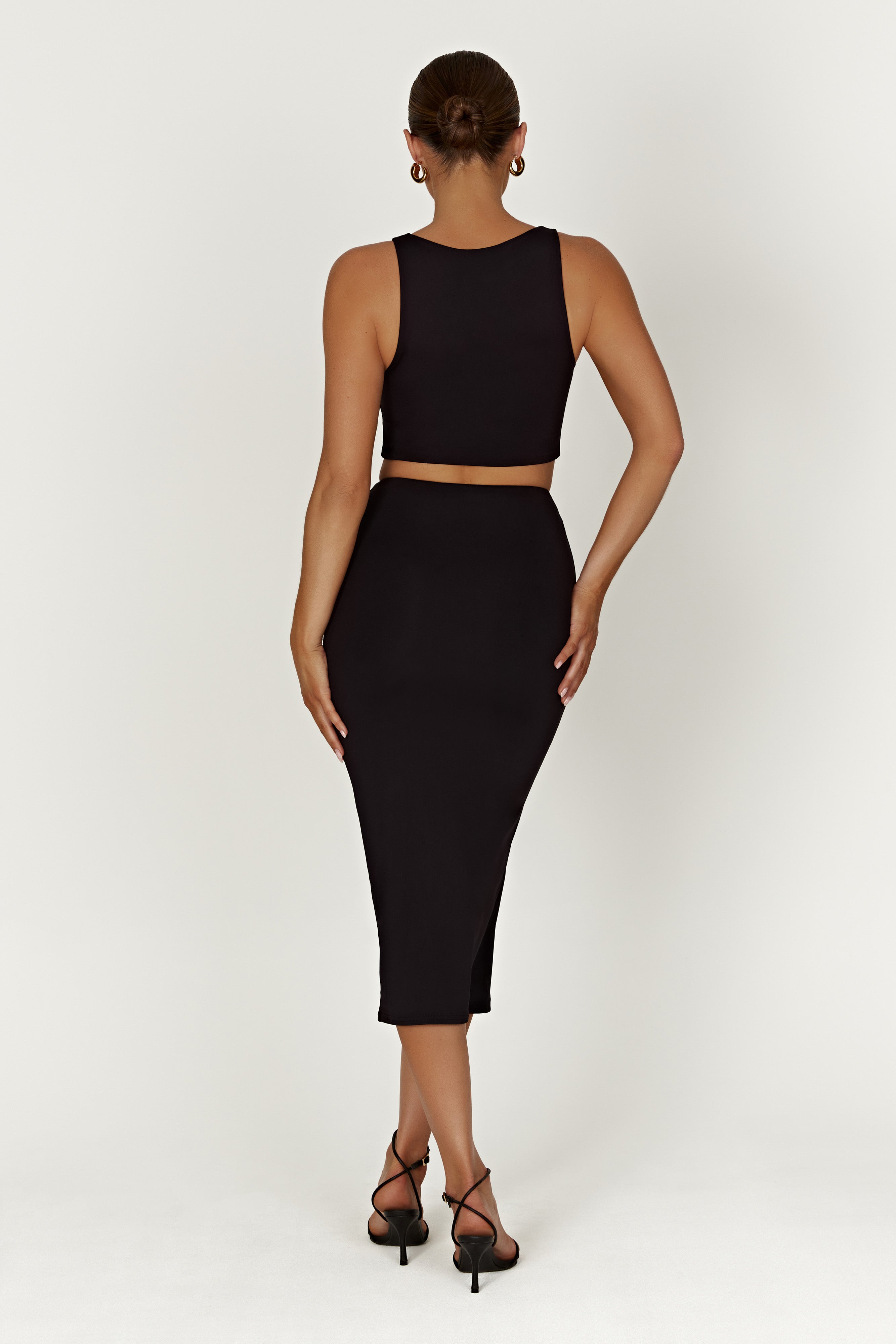 Charley Midi Skirt - Black