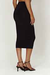 Charley Midi Skirt - Black