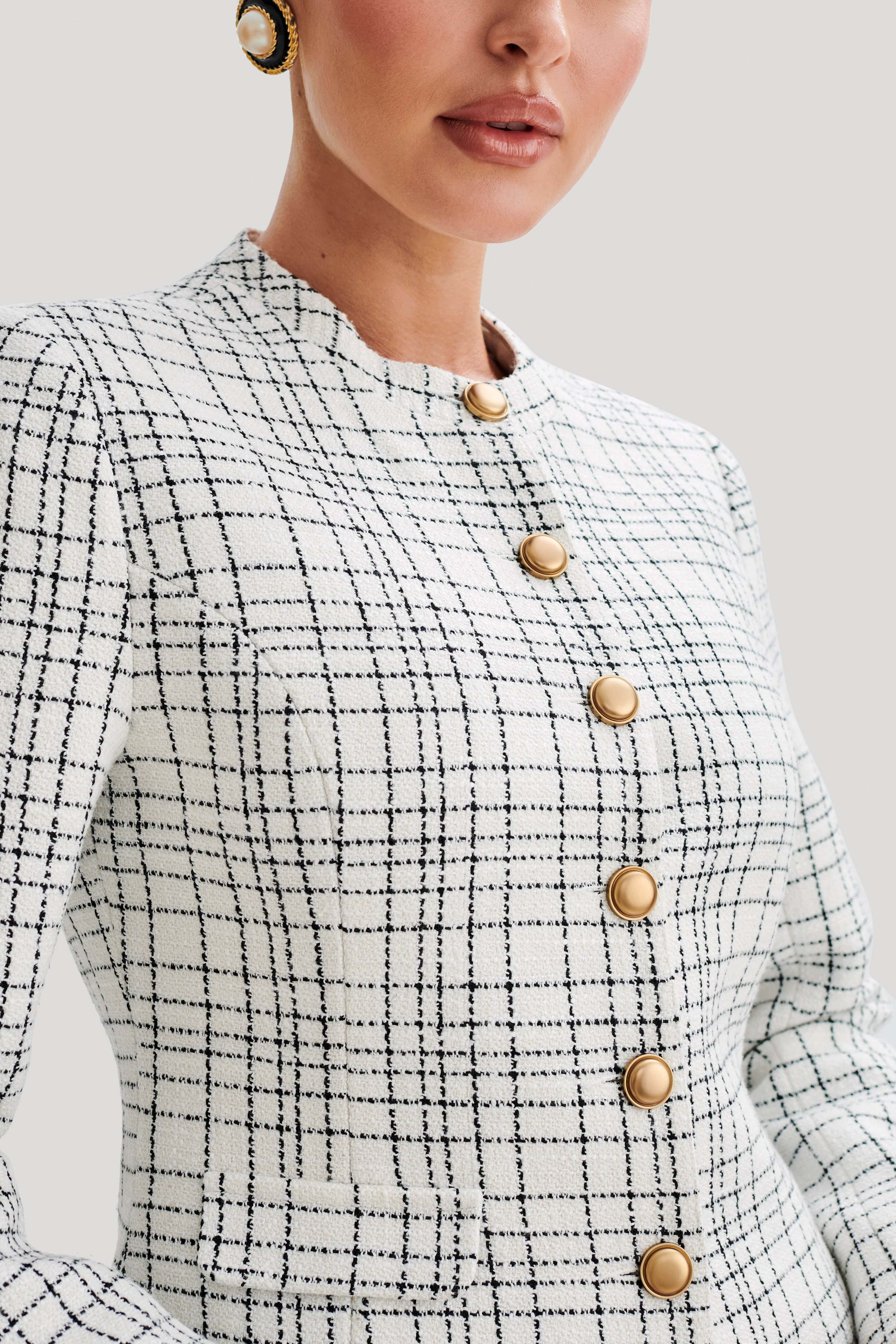 Priscilla Tweed Jacket - White