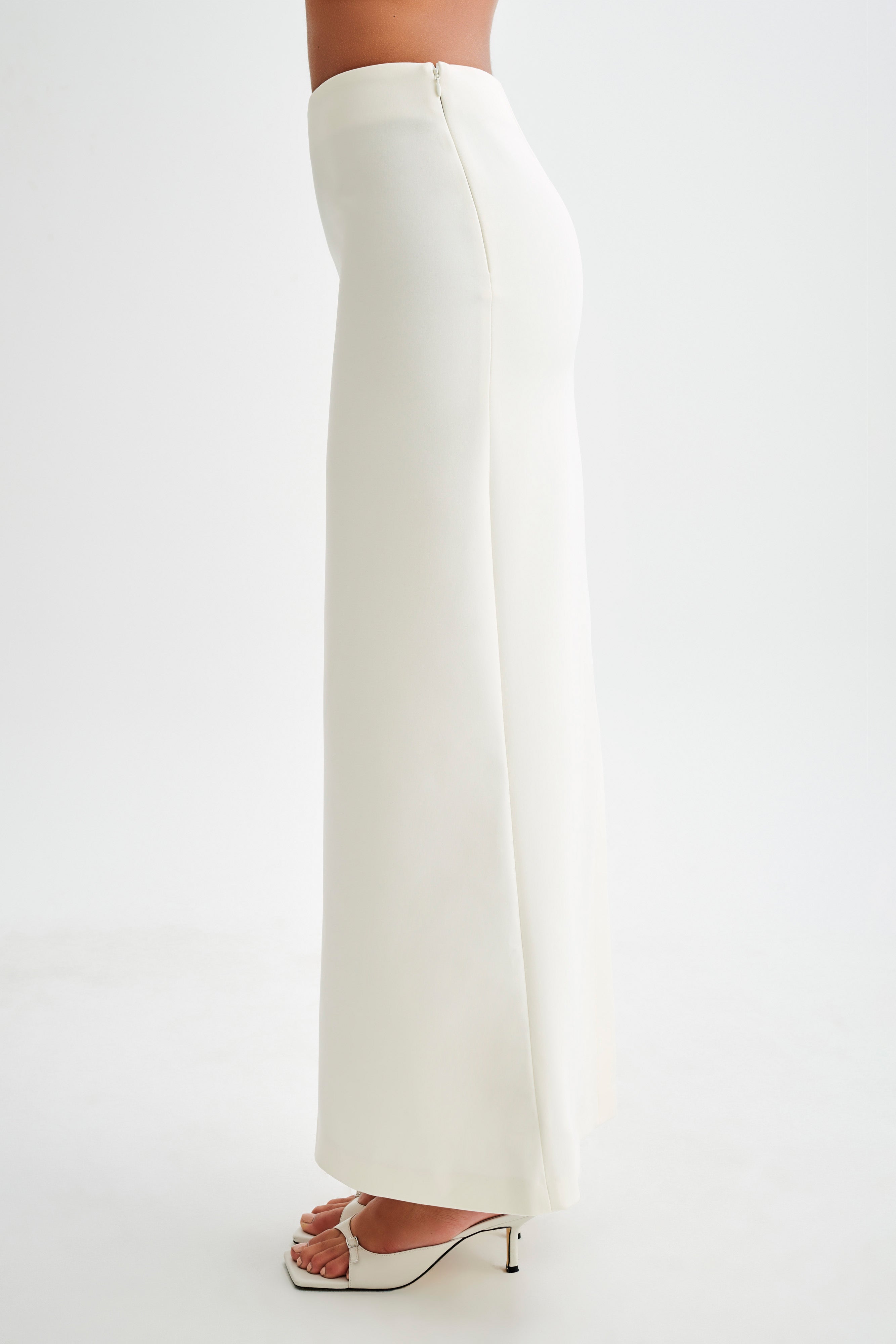 Micah Suiting Maxi Skirt - White