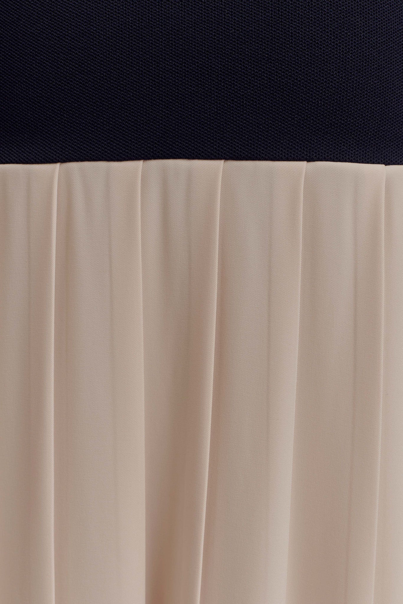 Presley Contrast Knit Off Shoulder Maxi Dress - Navy And Cream