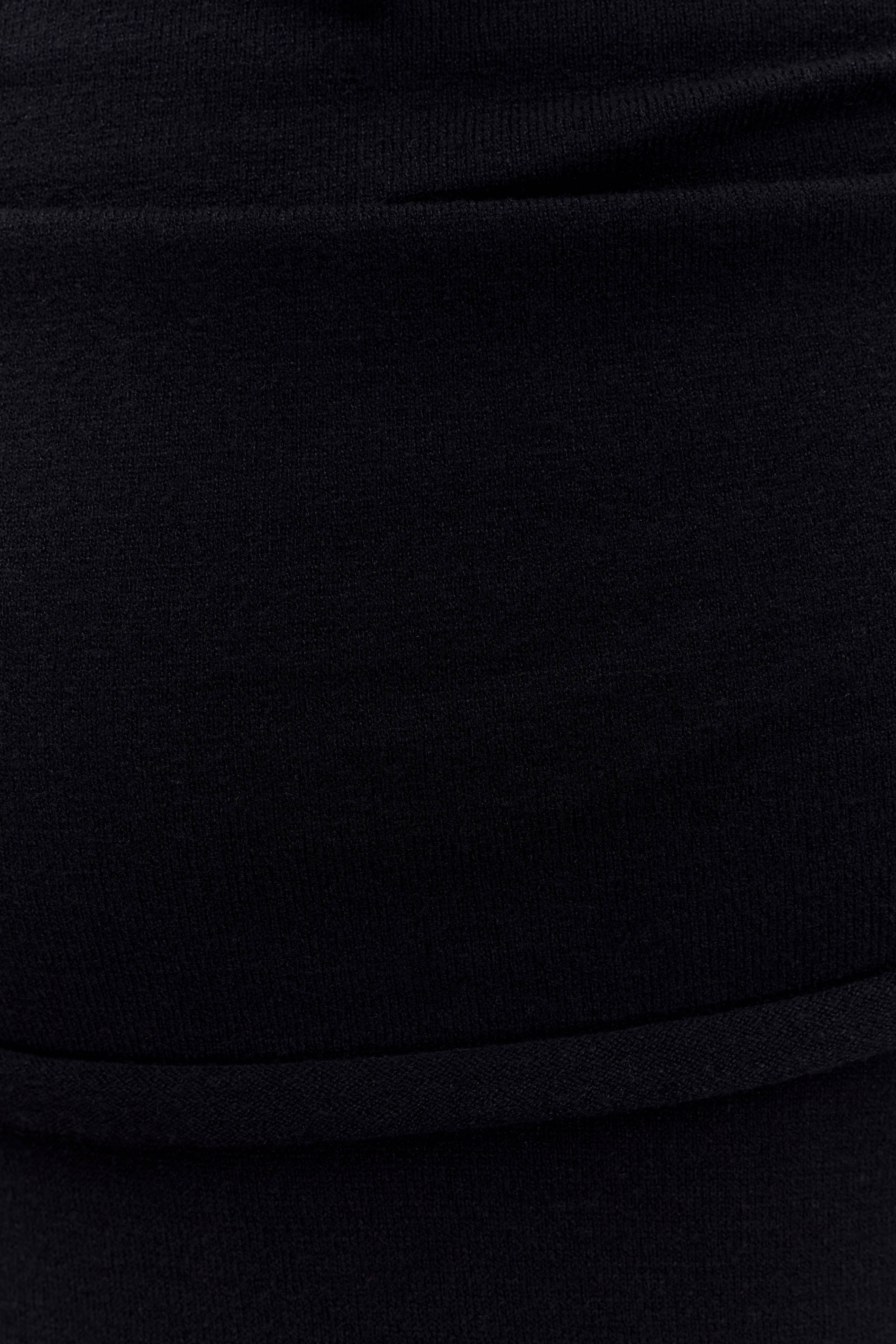 Georgiana Off Shoulder Knit Midi Dress - Black