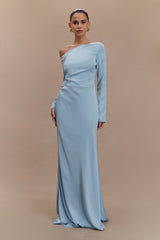 Avery Long Sleeve Maxi Dress - Cornflower Blue