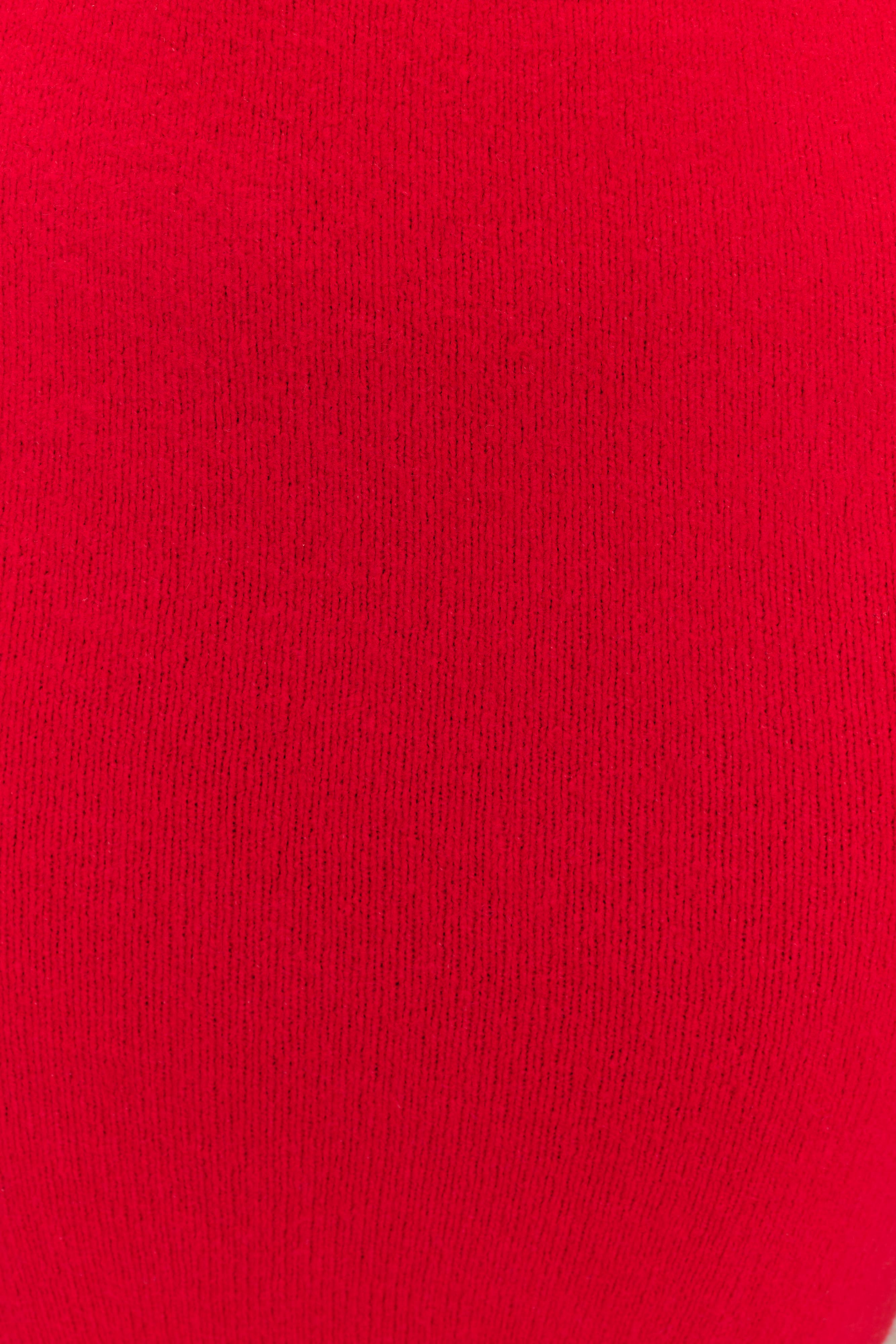 Elise Knit Maxi Skirt - Red