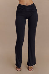 Preston Modal Straight Leg Pants - Black