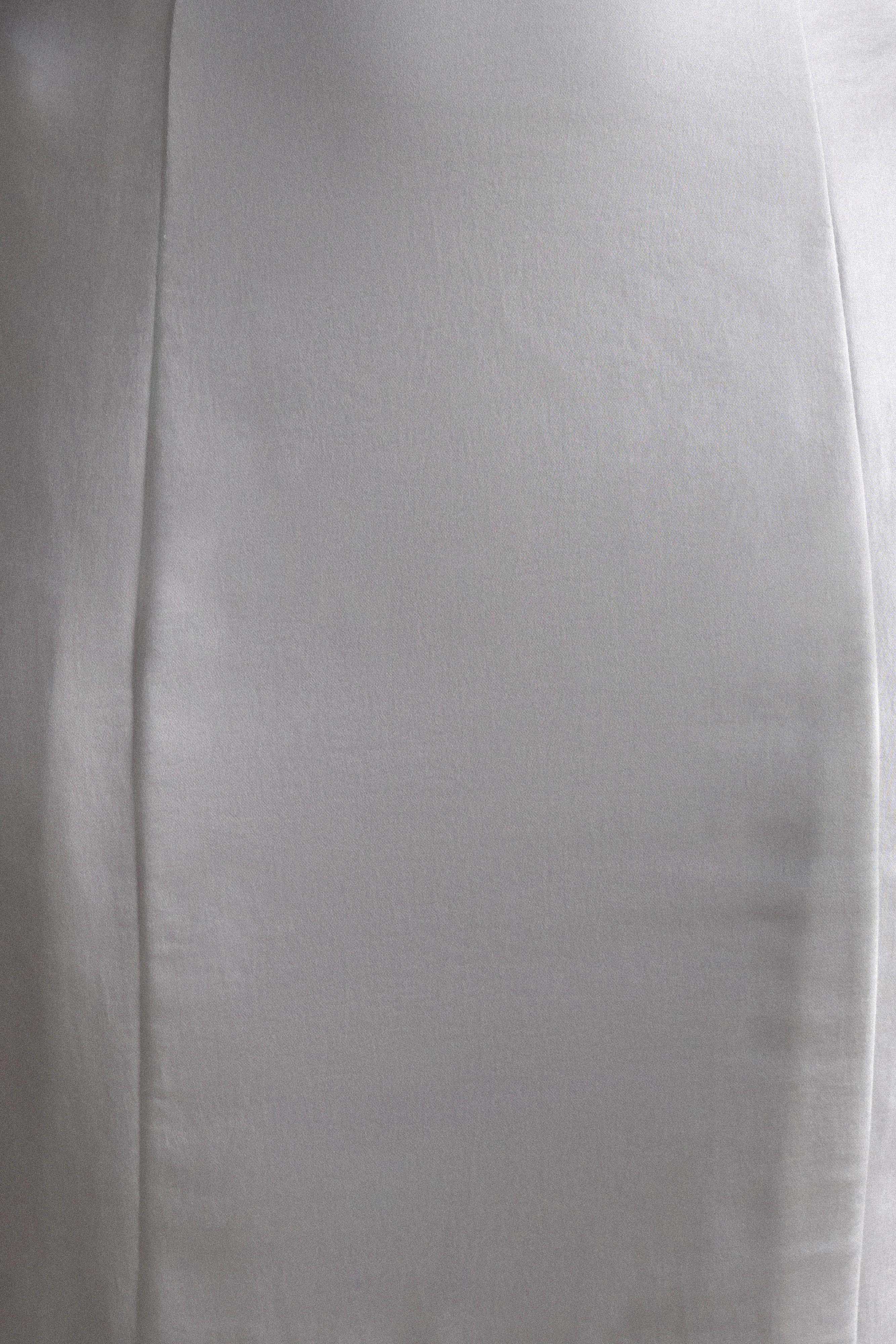 Khloe Satin Fishtail Maxi Skirt - White