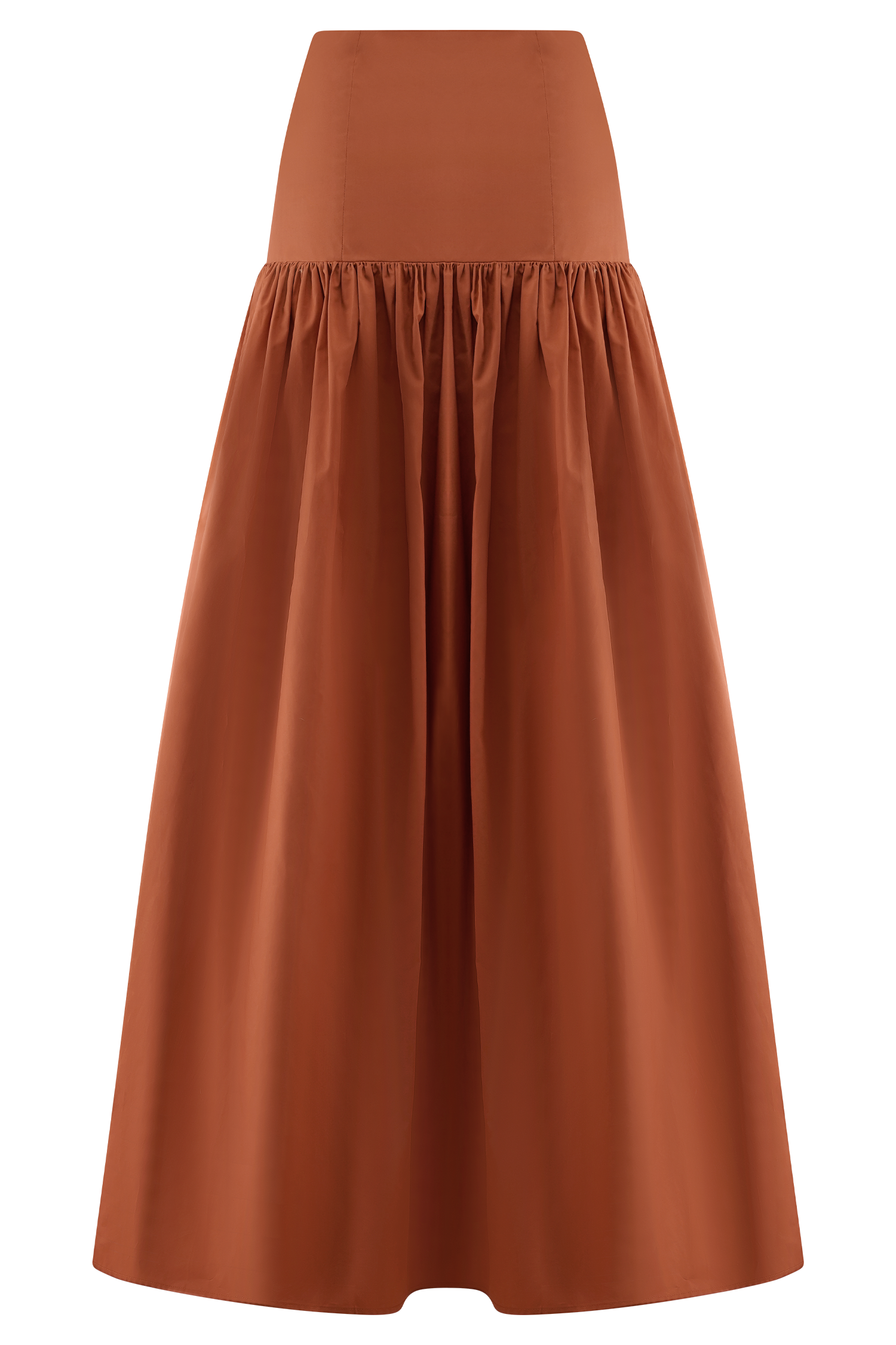 Autumn Maxi Skirt - Burnt Orange