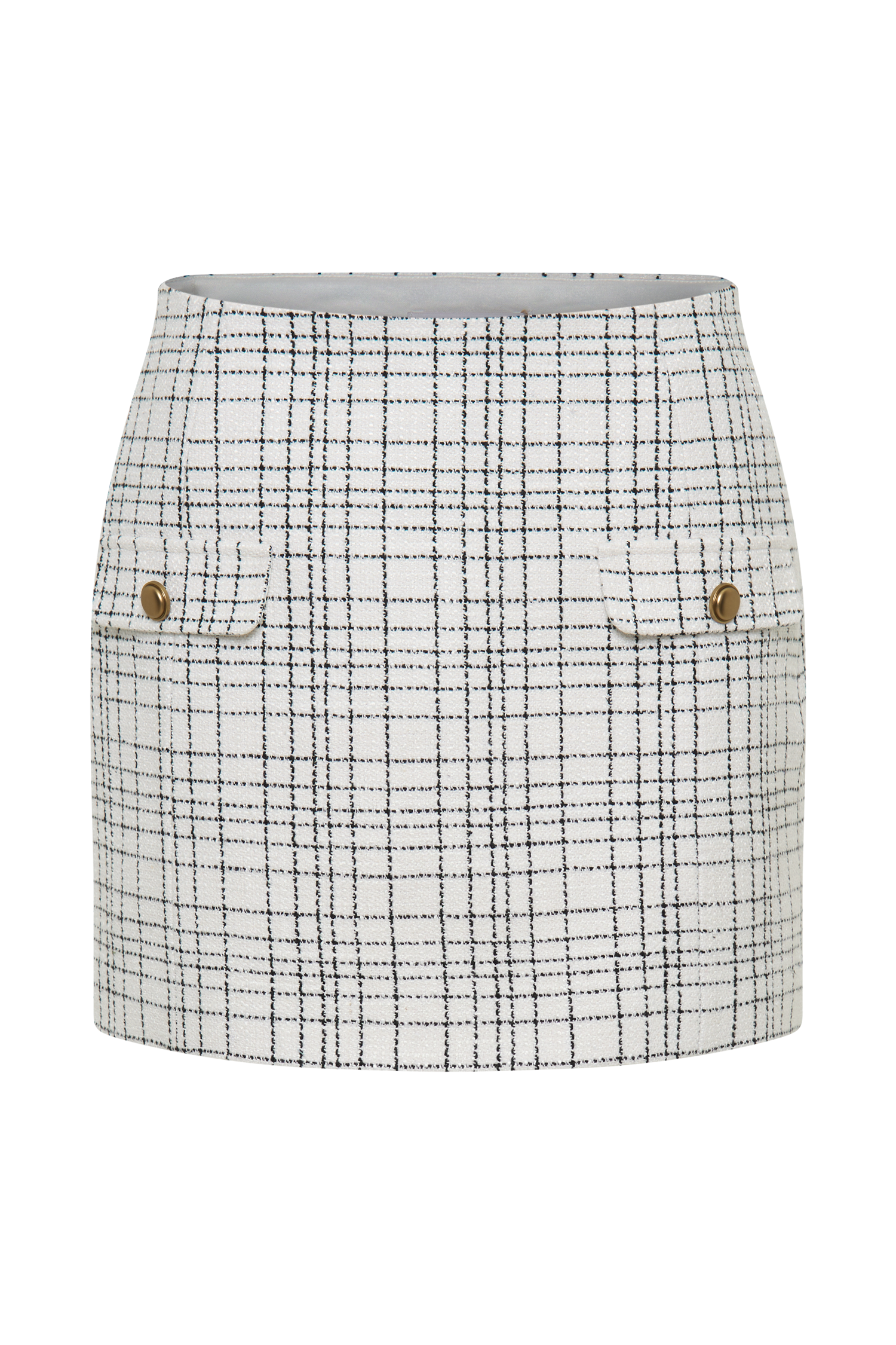 Priscilla Tweed Mini Skirt - White