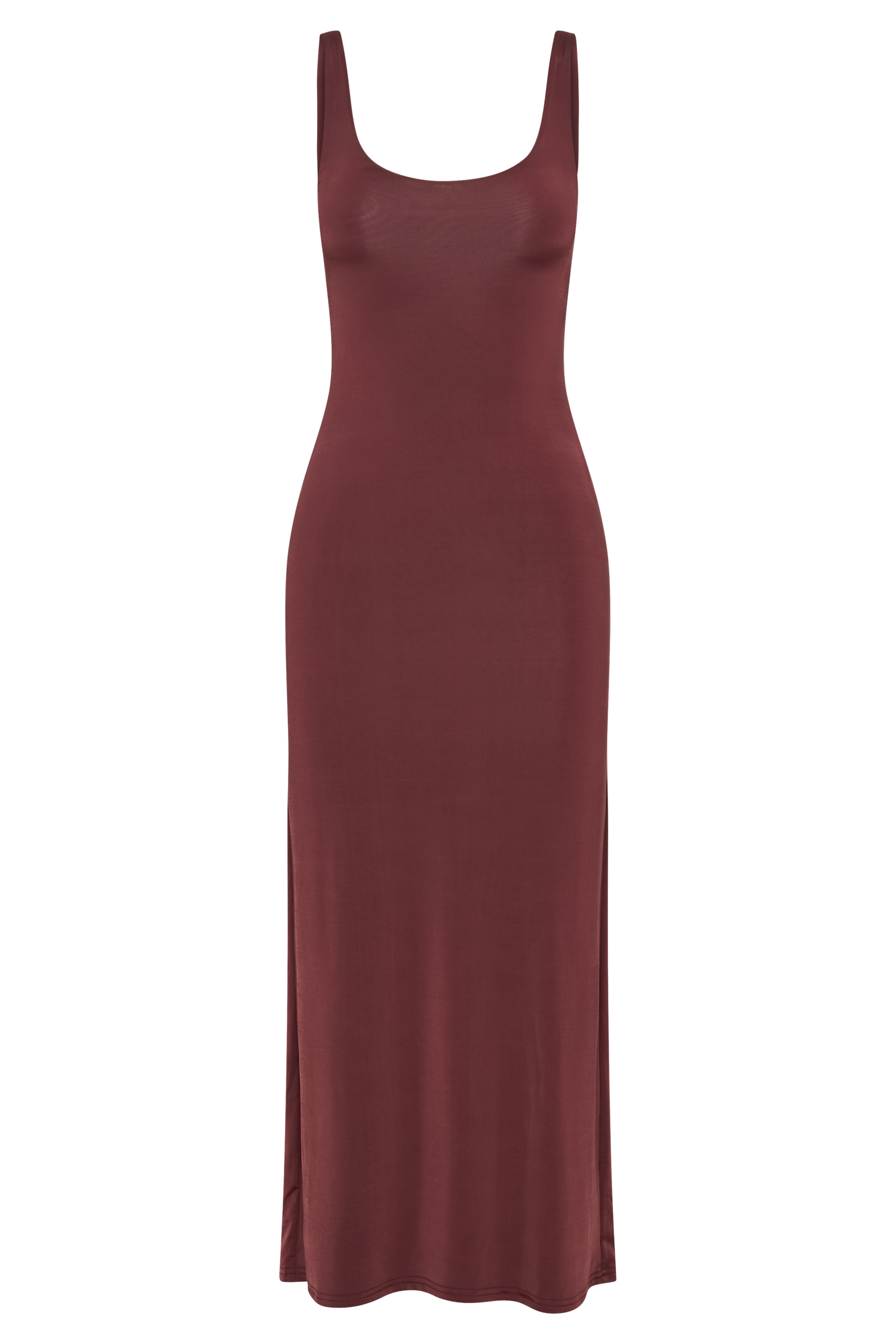 Augustine Slinky Scoop Midi Dress - Wine