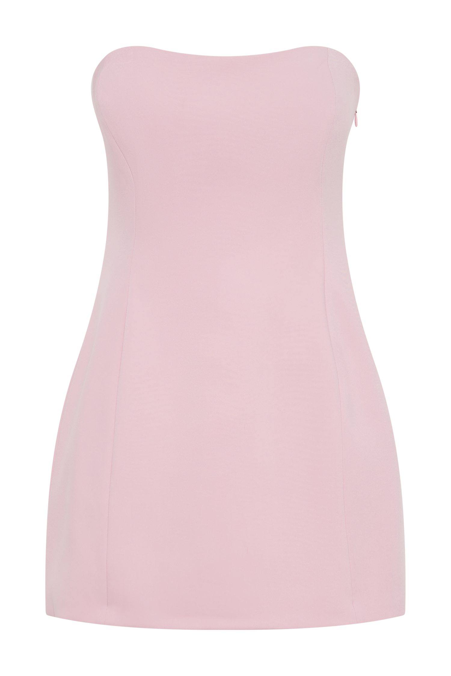 Neeka Strapless Bow Back Mini Dress - Pink