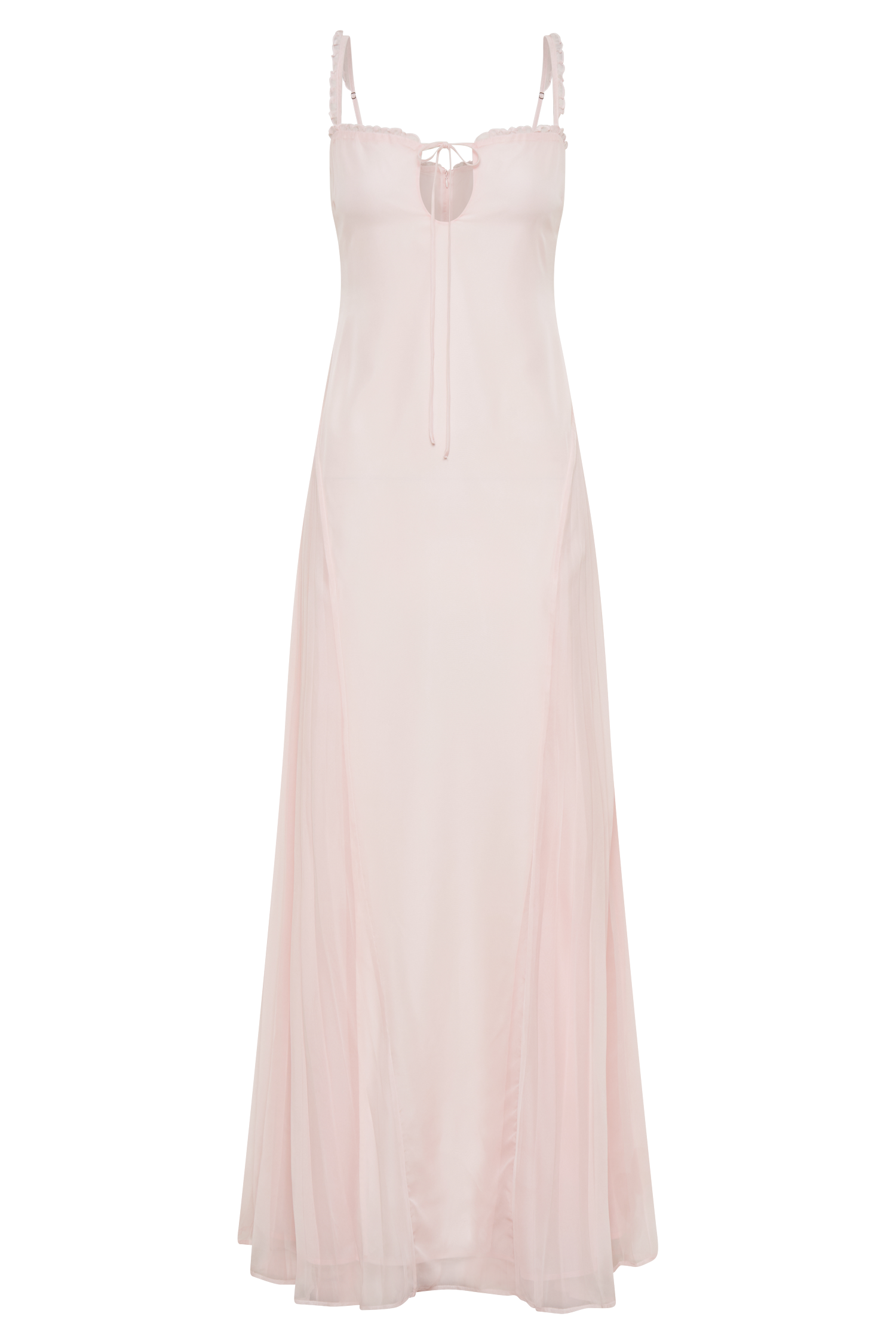 Saira Chiffon Maxi Dress - Powder Pink