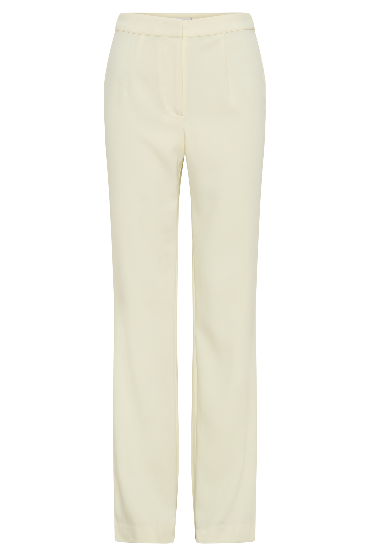 Allanah Suiting Straight Leg Pant - Pastel Lemon