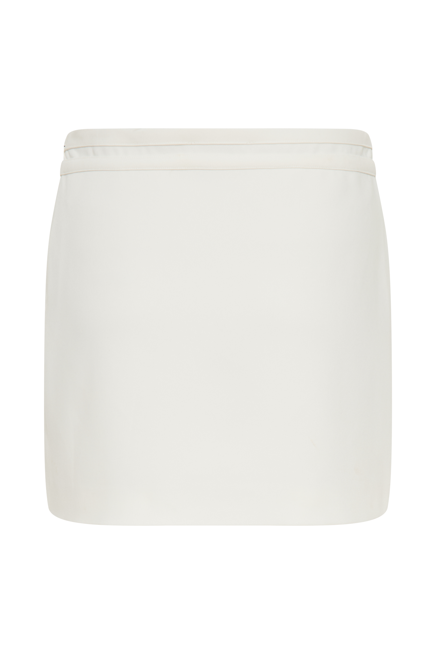 Letitia Suiting Mini Skirt With Buckle - Ivory