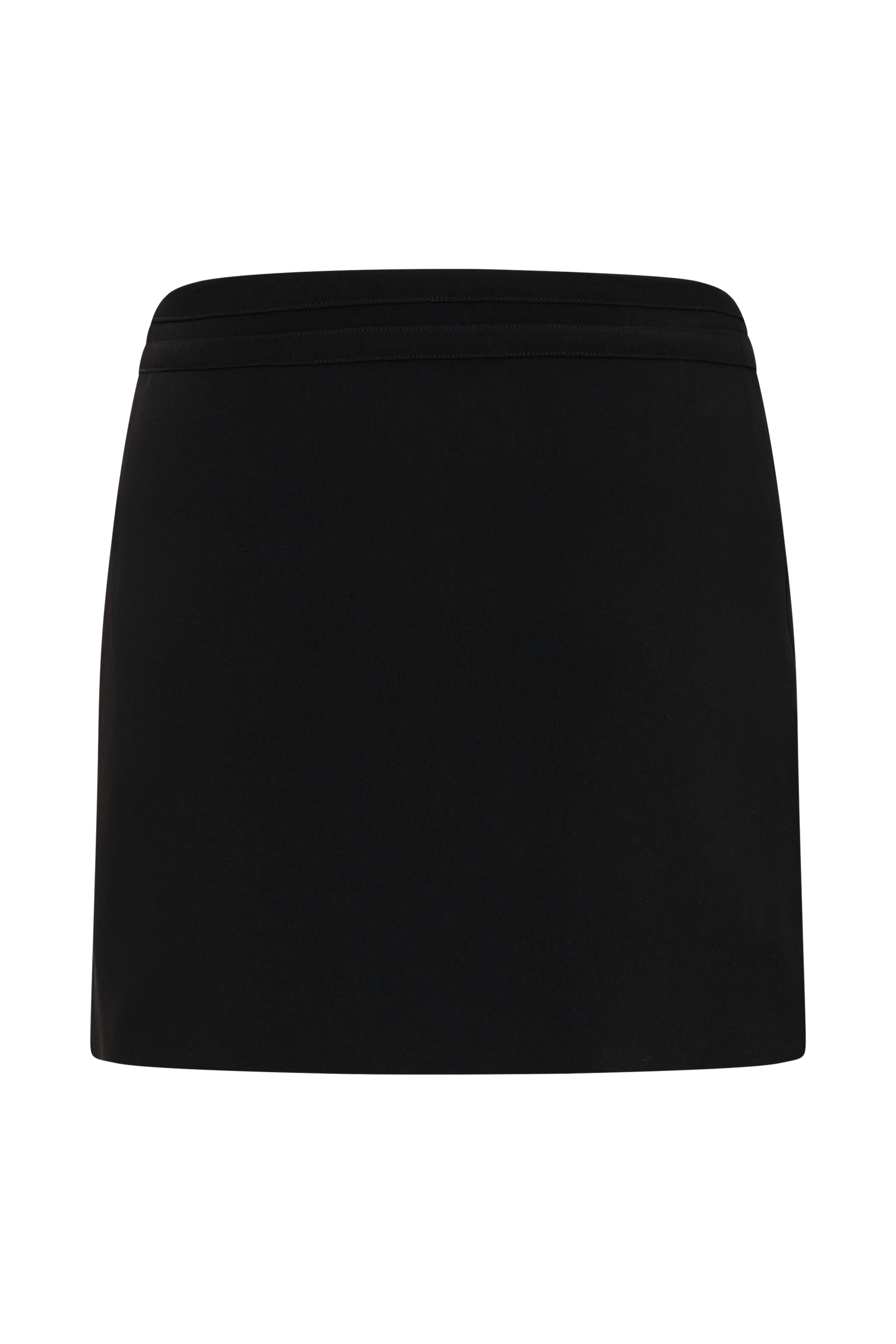 Letitia Suiting Mini Skirt With Buckle - Black