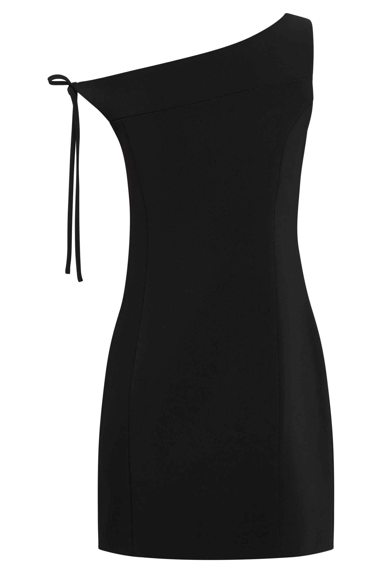 Baker Suiting Off Shoulder Dress - Black