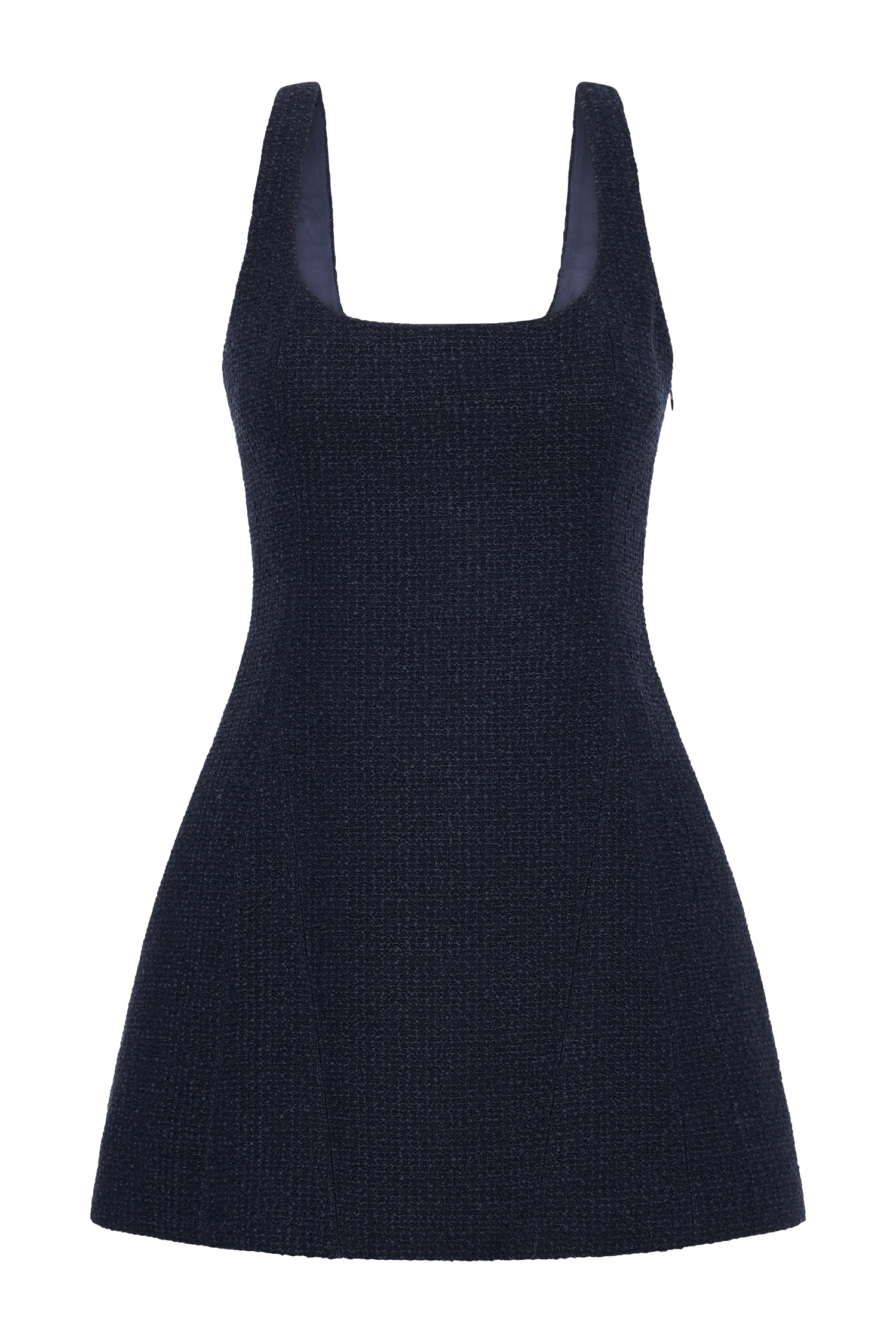 Beth Boucle Mini Dress - Navy