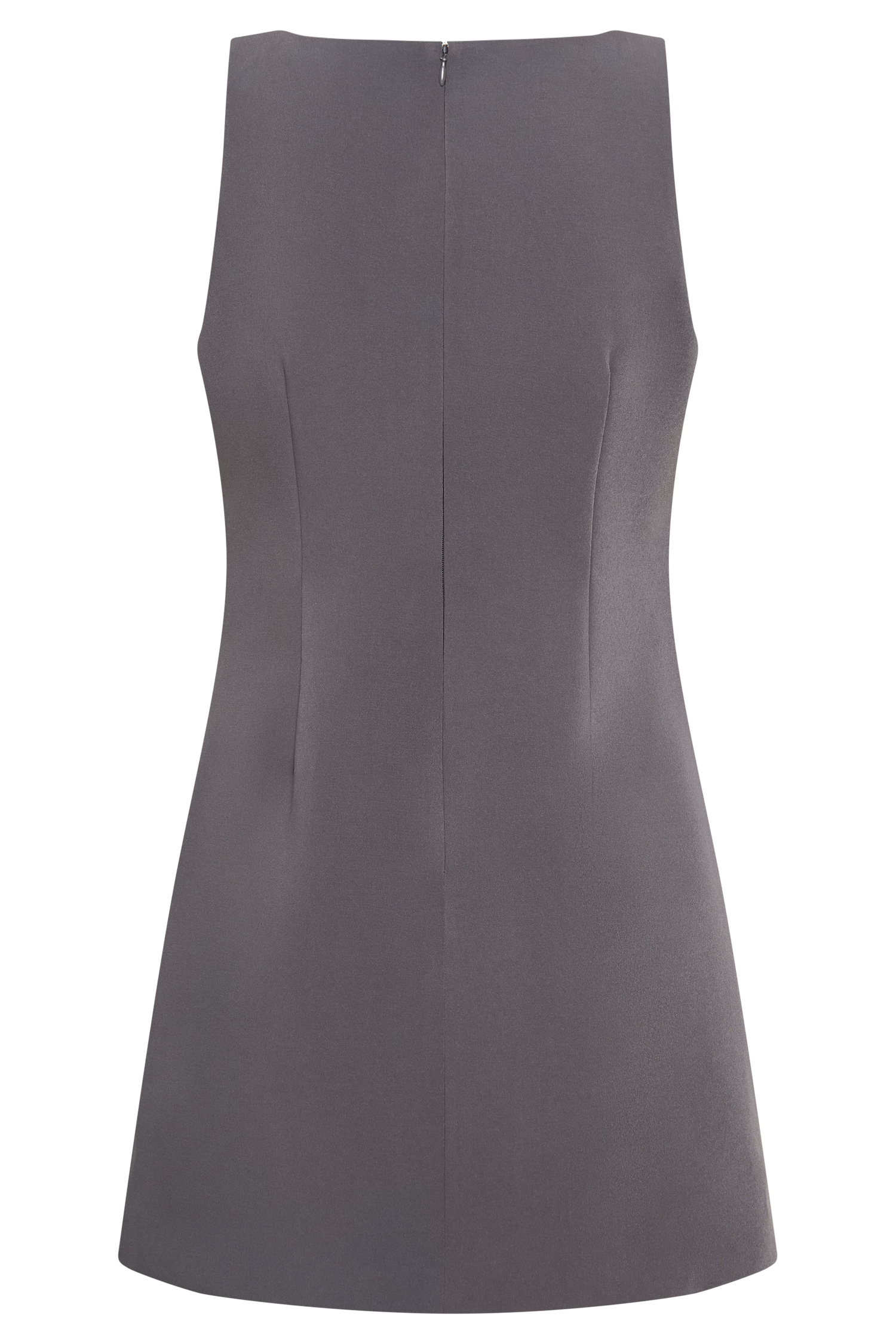 Angela Suiting Mini Dress - Charcoal