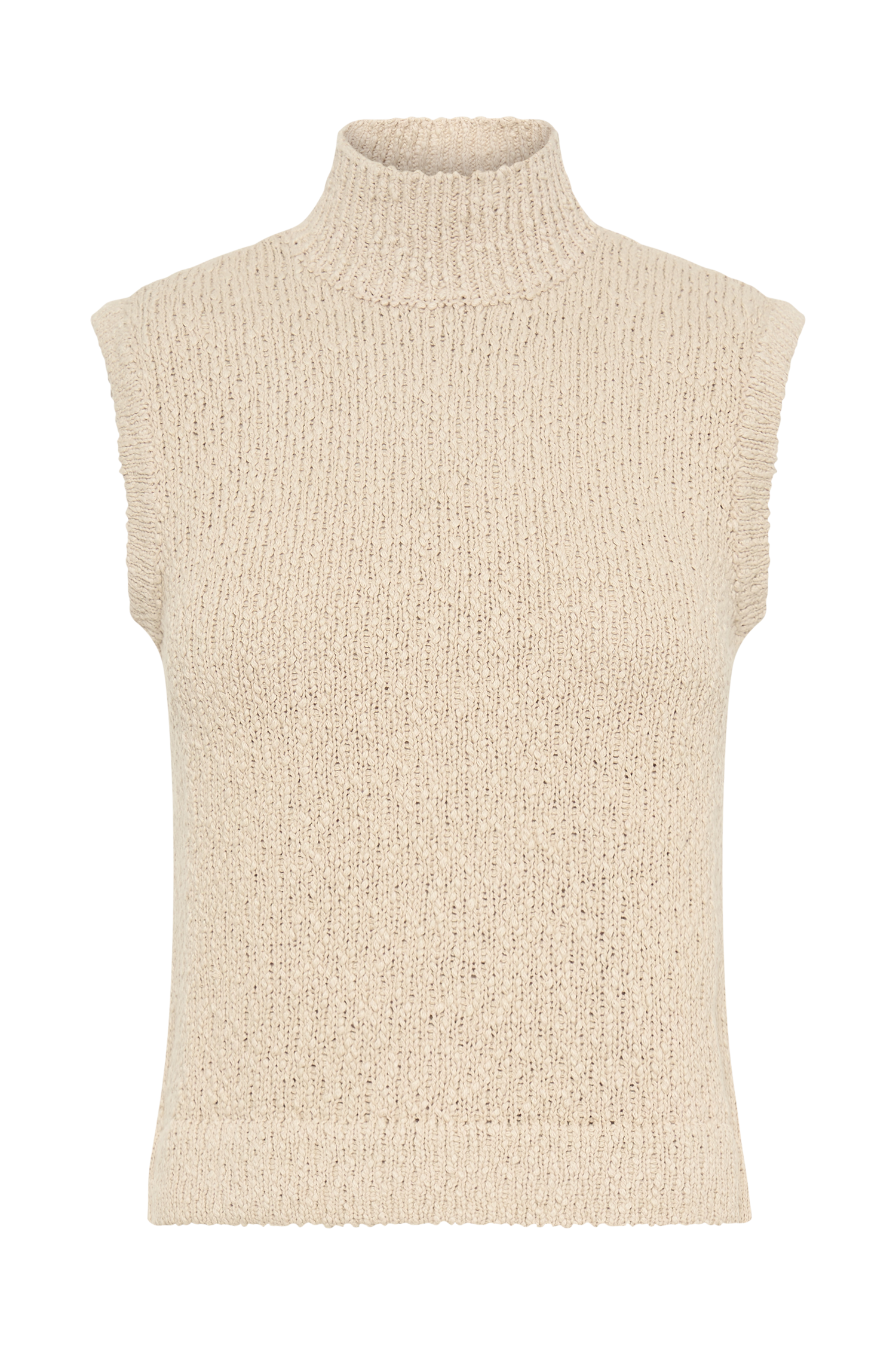 Azalea Sleeveless Knit Top - Wheat