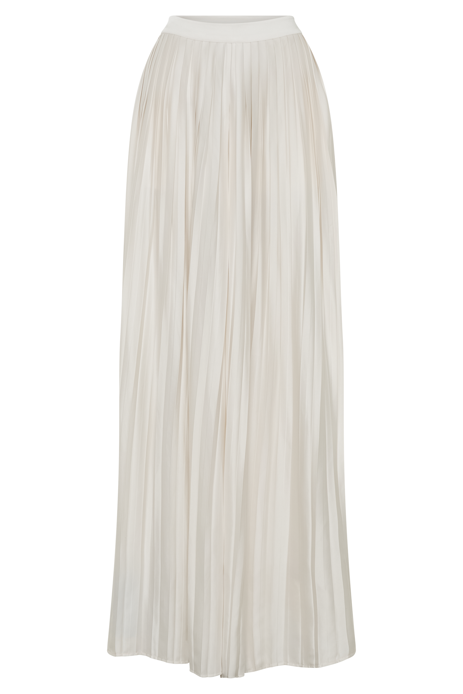 Kennedy Plisse Wide Leg Pants - Ivory