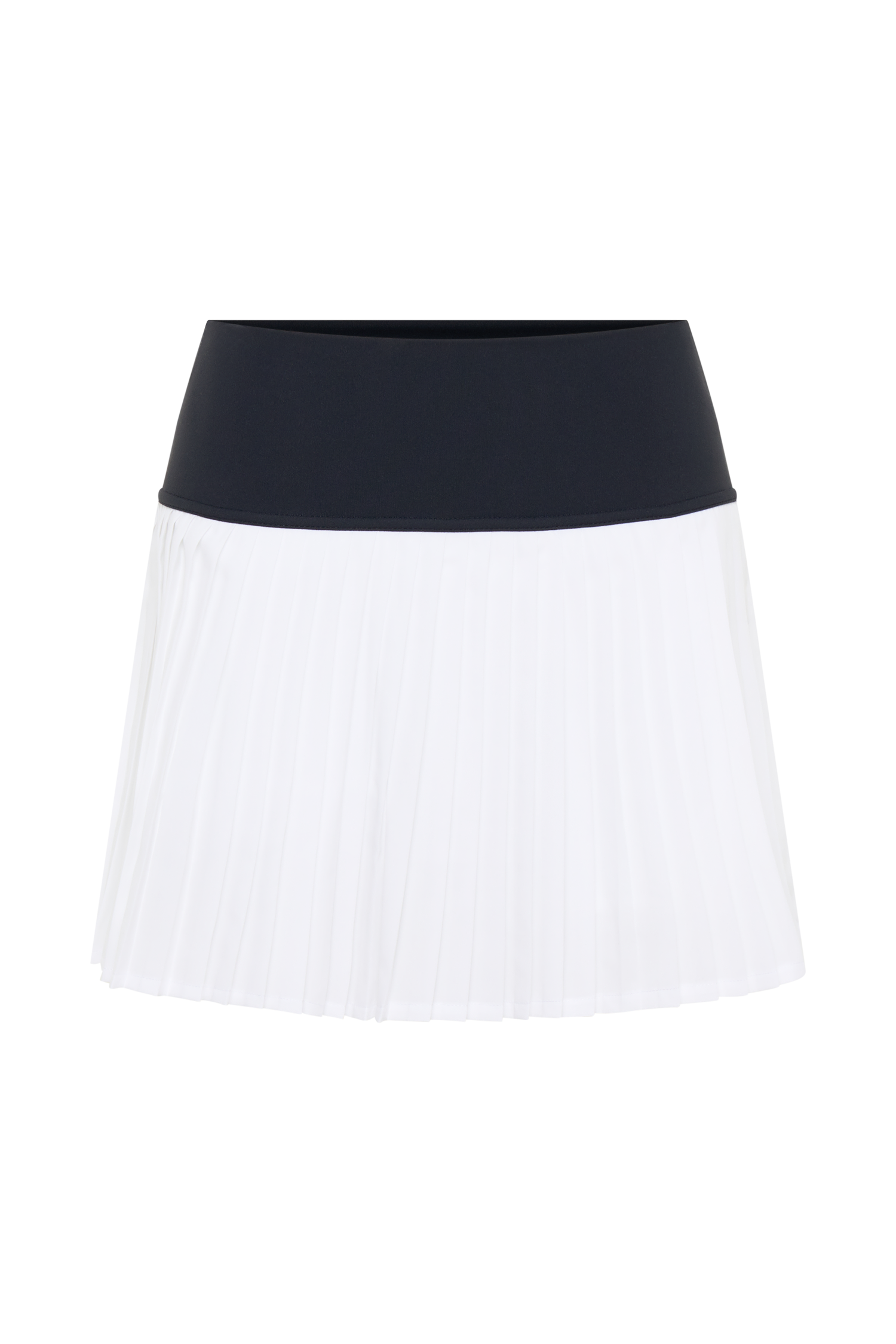 Denver Pleated Active Mini Skirt - Black/White