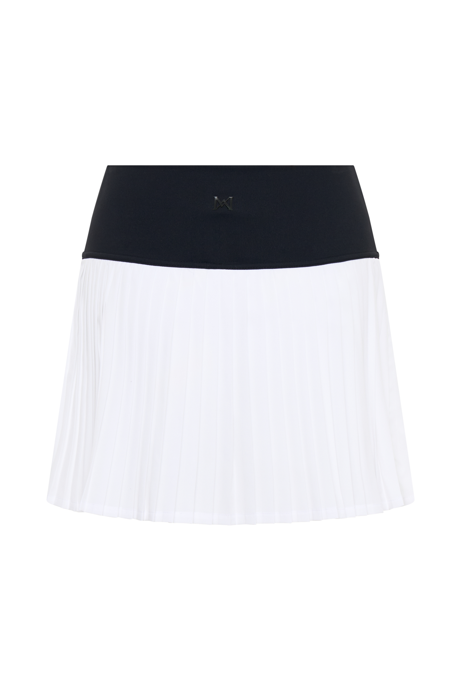 Denver Pleated Active Mini Skirt - Black/White