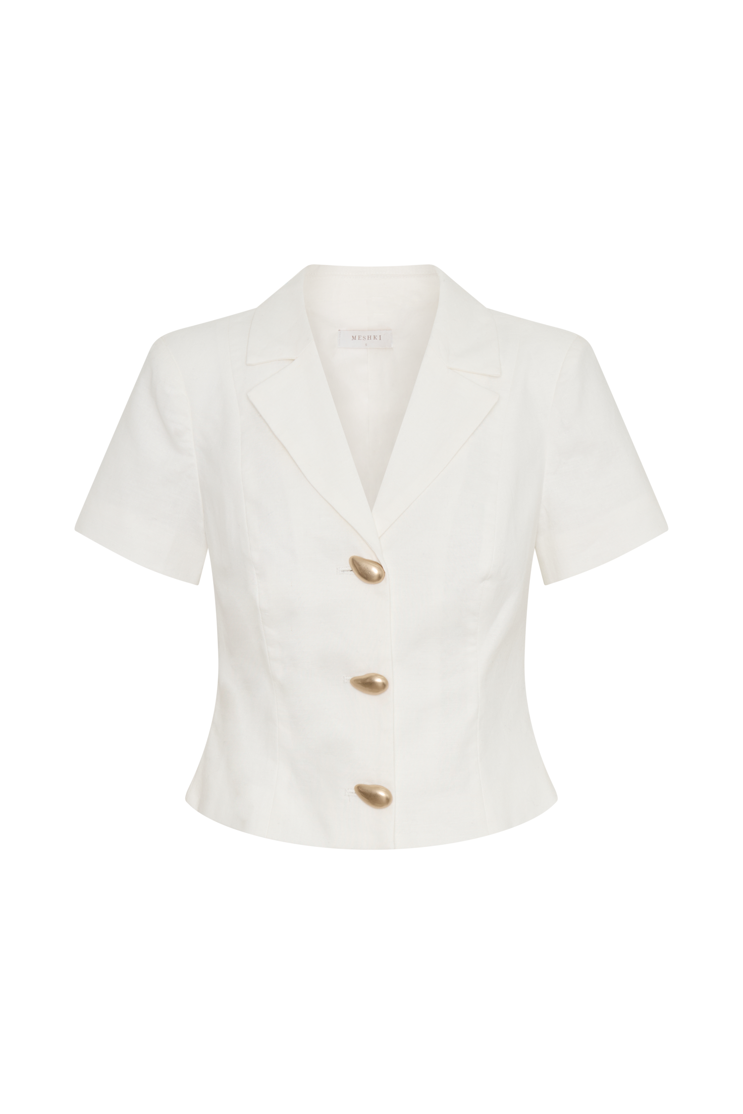 Ciara Linen Jacket - White