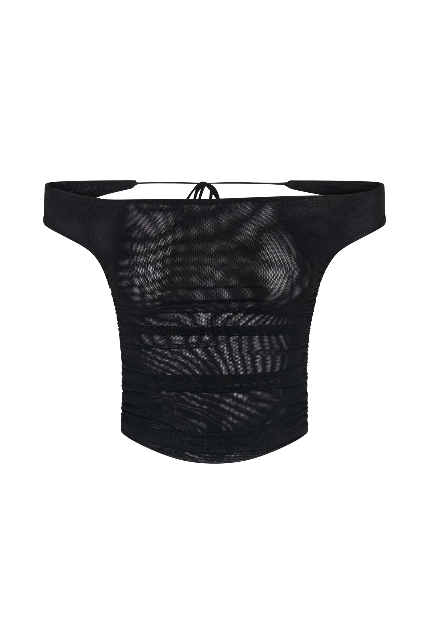 Brooklyn Mesh Crop Top - Black