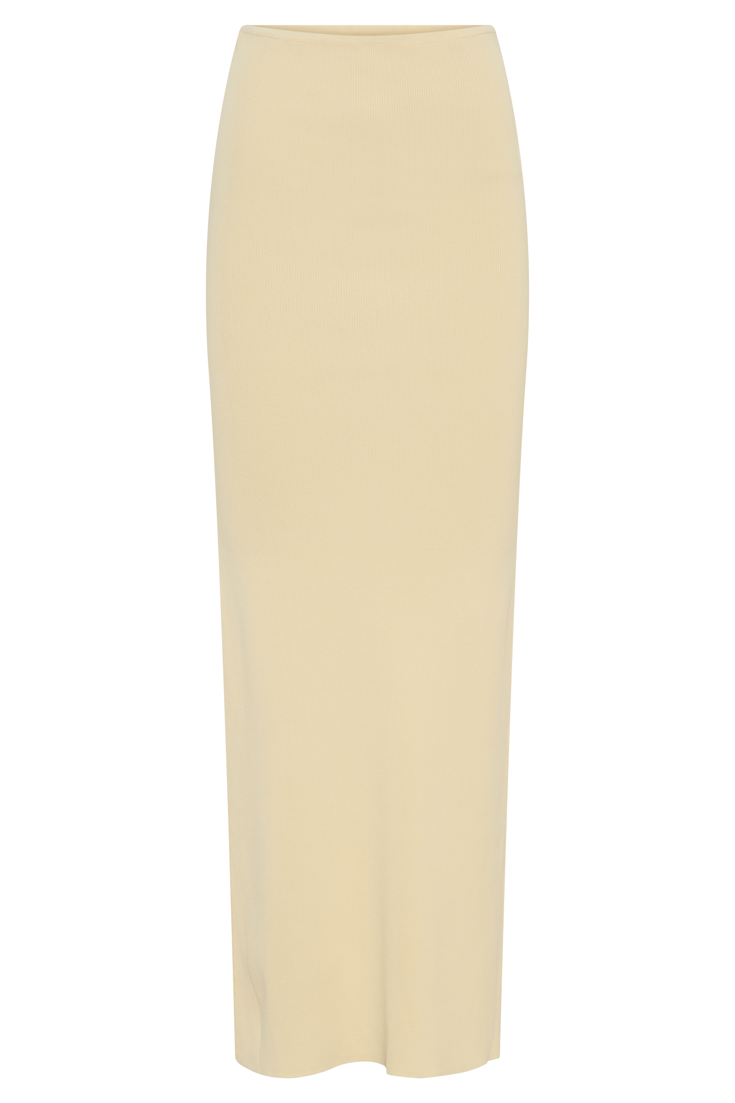 Keaton Fishtail Knit Maxi Skirt - Lemon