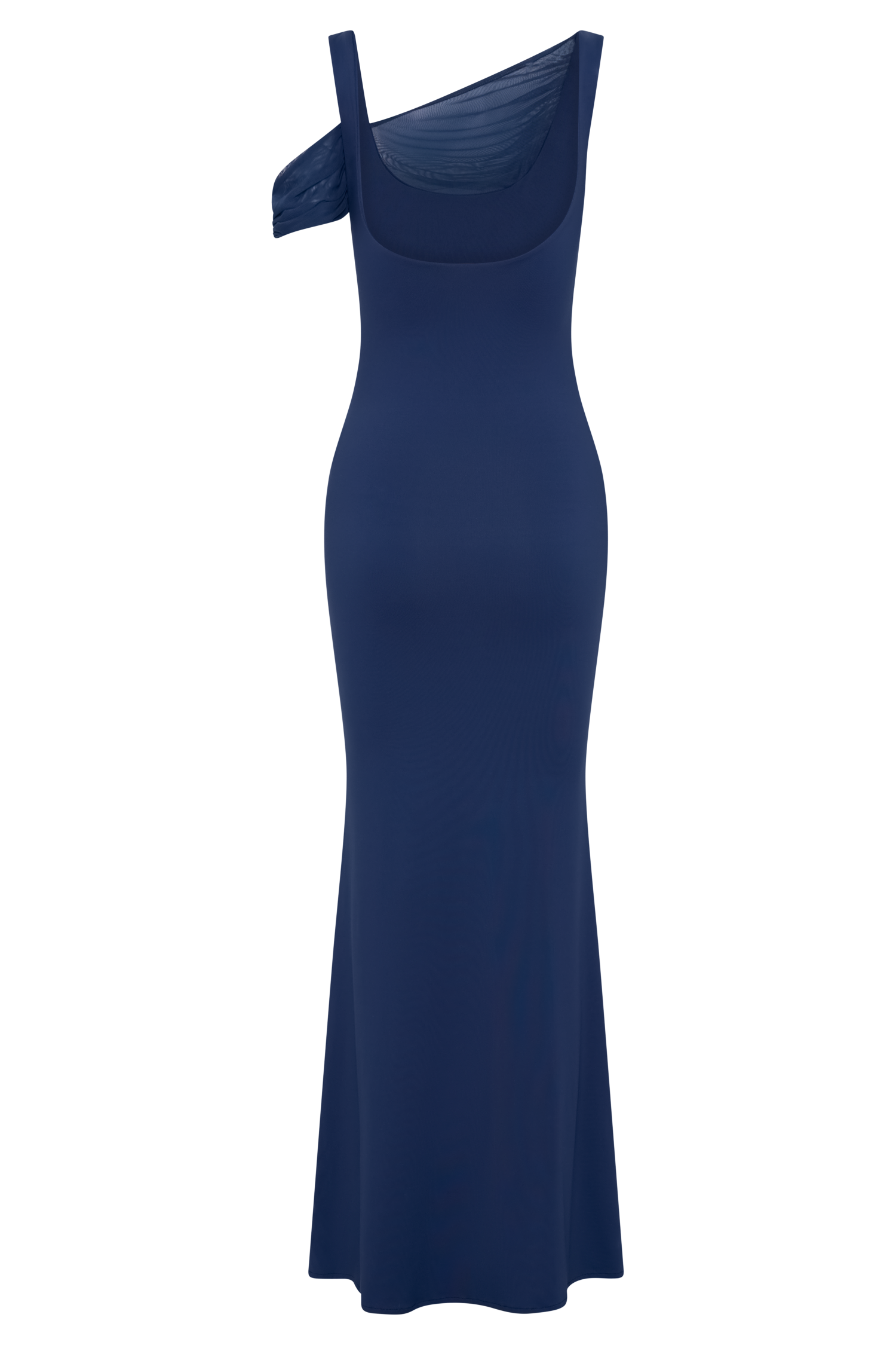 Janette Recycled Nylon And Mesh Sleeveless Maxi Dress  - Navy