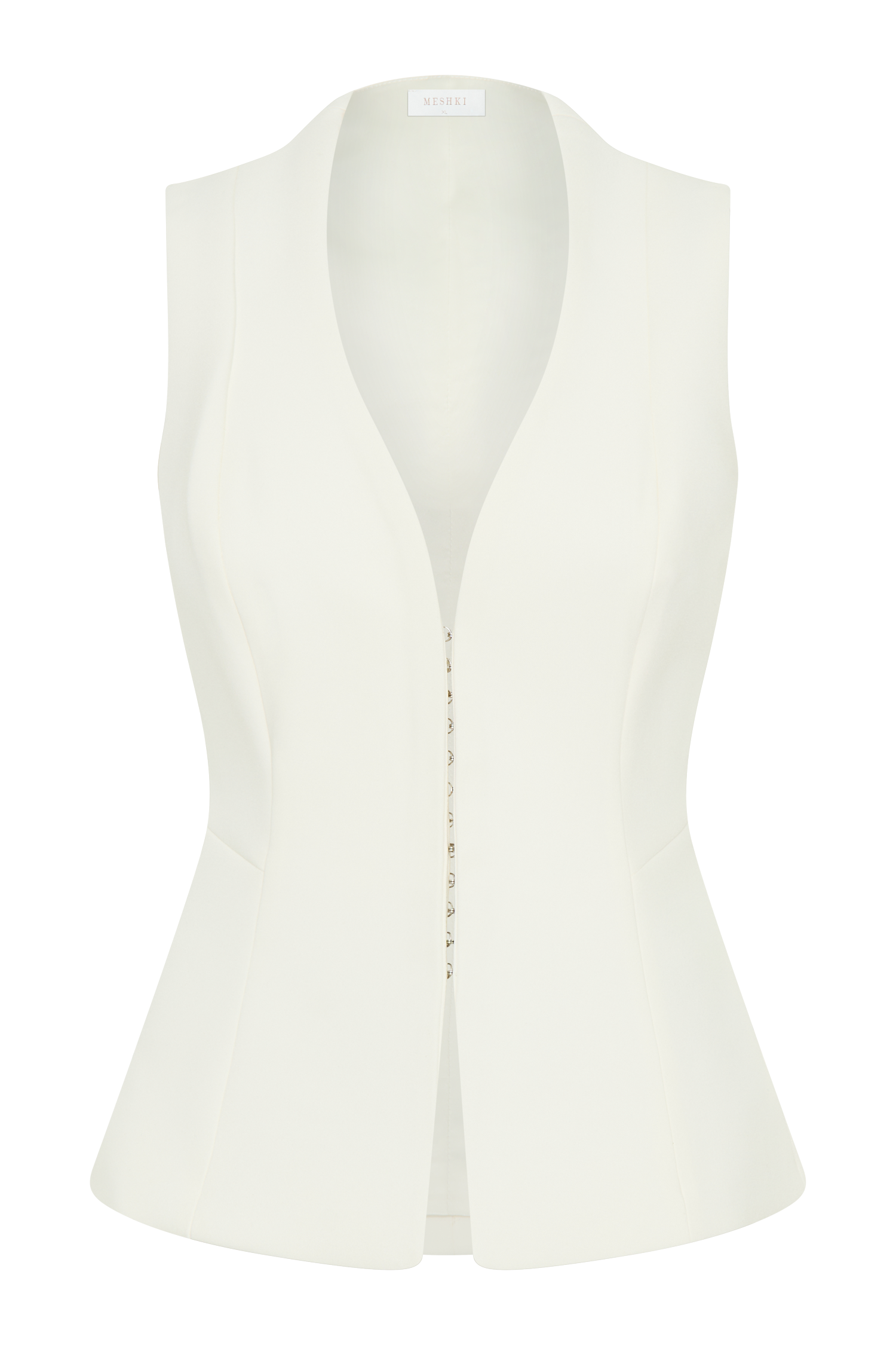 Melinda Structured Vest Top - Ivory