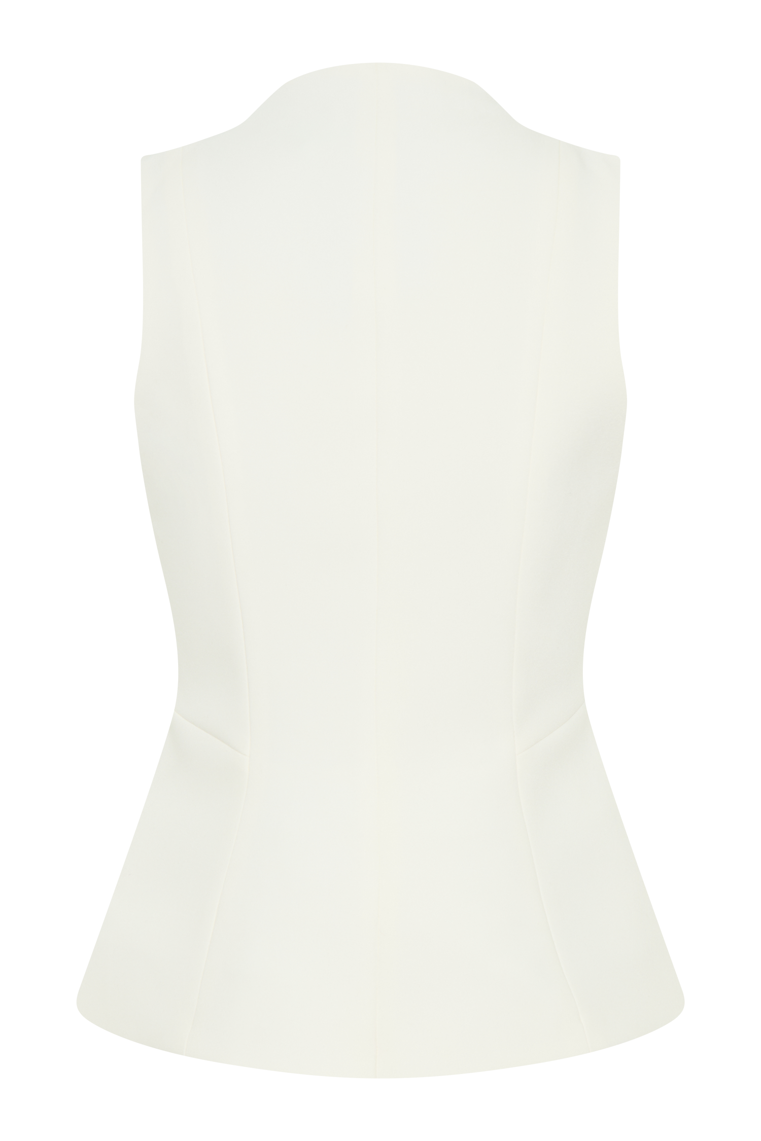 Melinda Structured Vest Top - Ivory