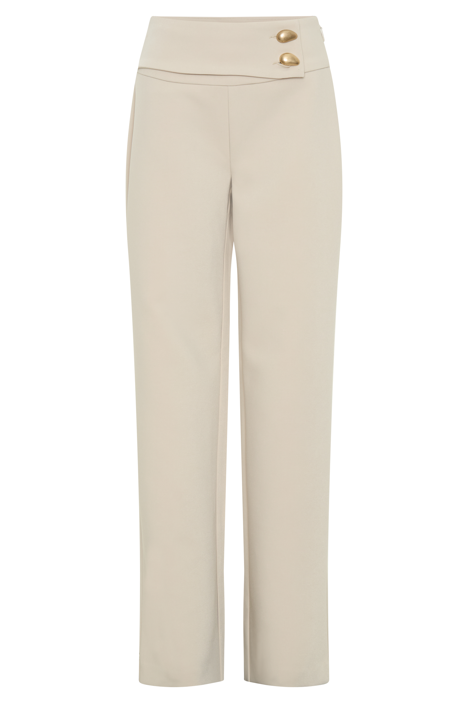 Lindie Straight Leg Suiting Pants - Sand