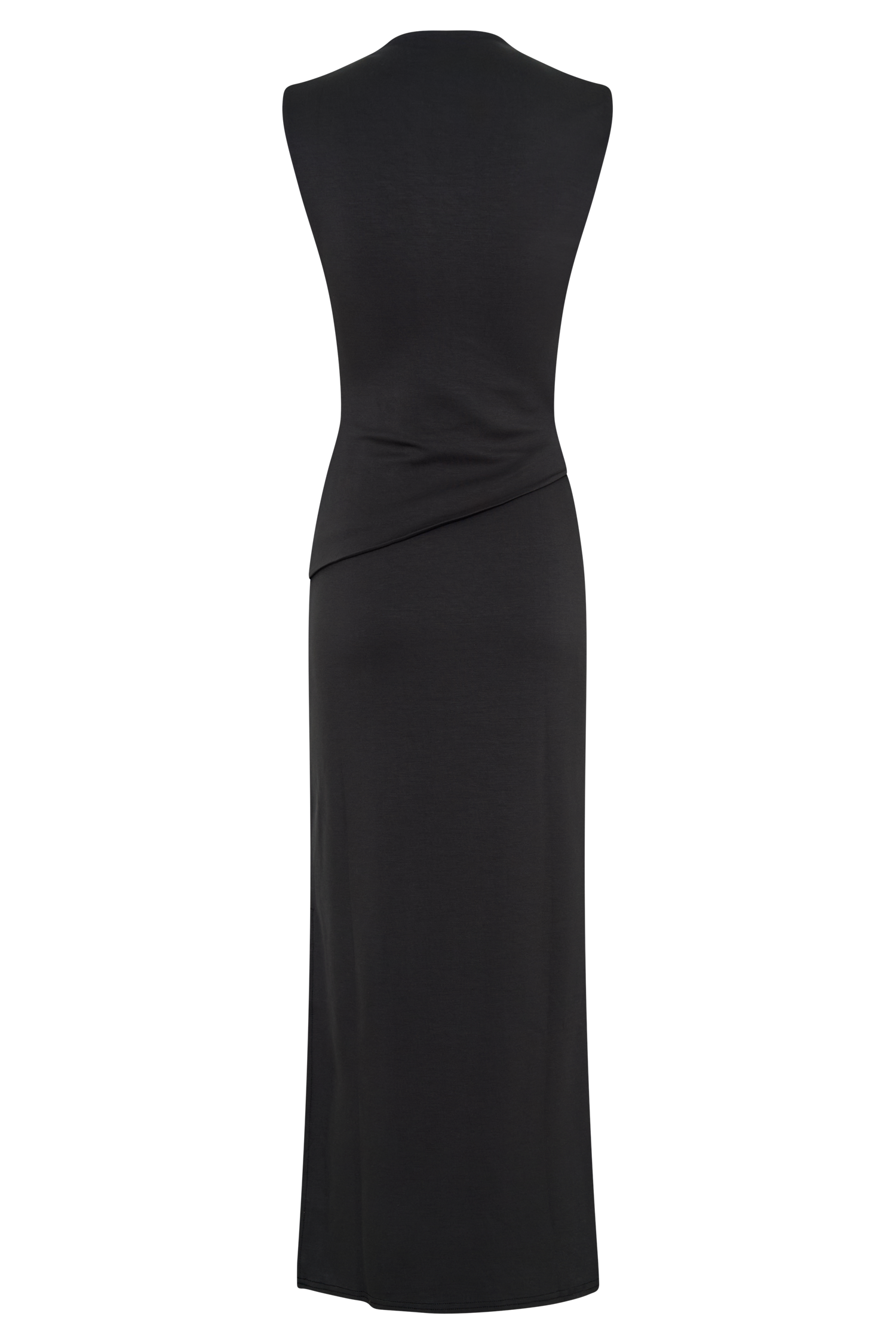 Lorelei Crepe Twist Midi Dress - Dark Charcoal