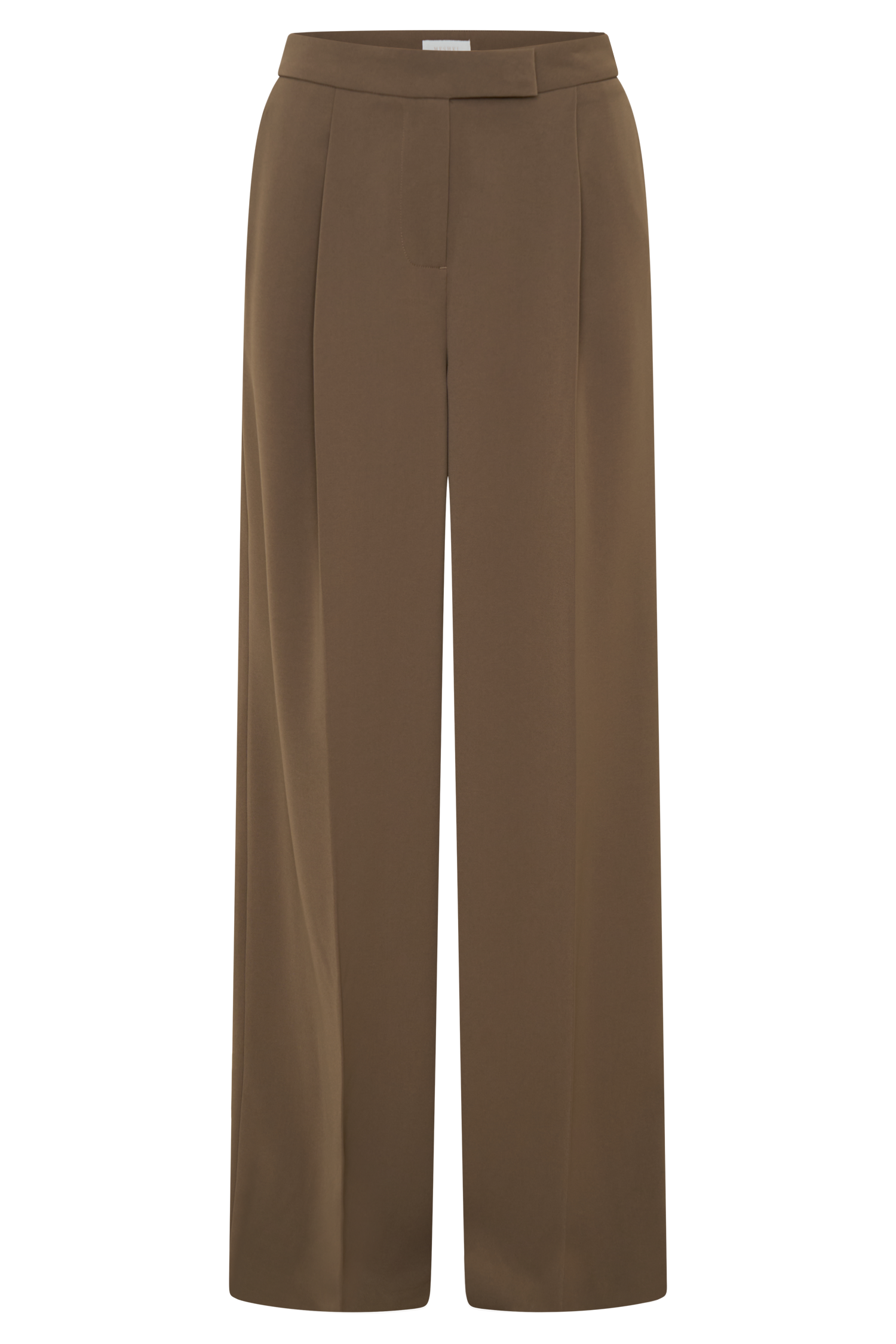 Faith Suiting Wide Leg Pant - Cacao Brown