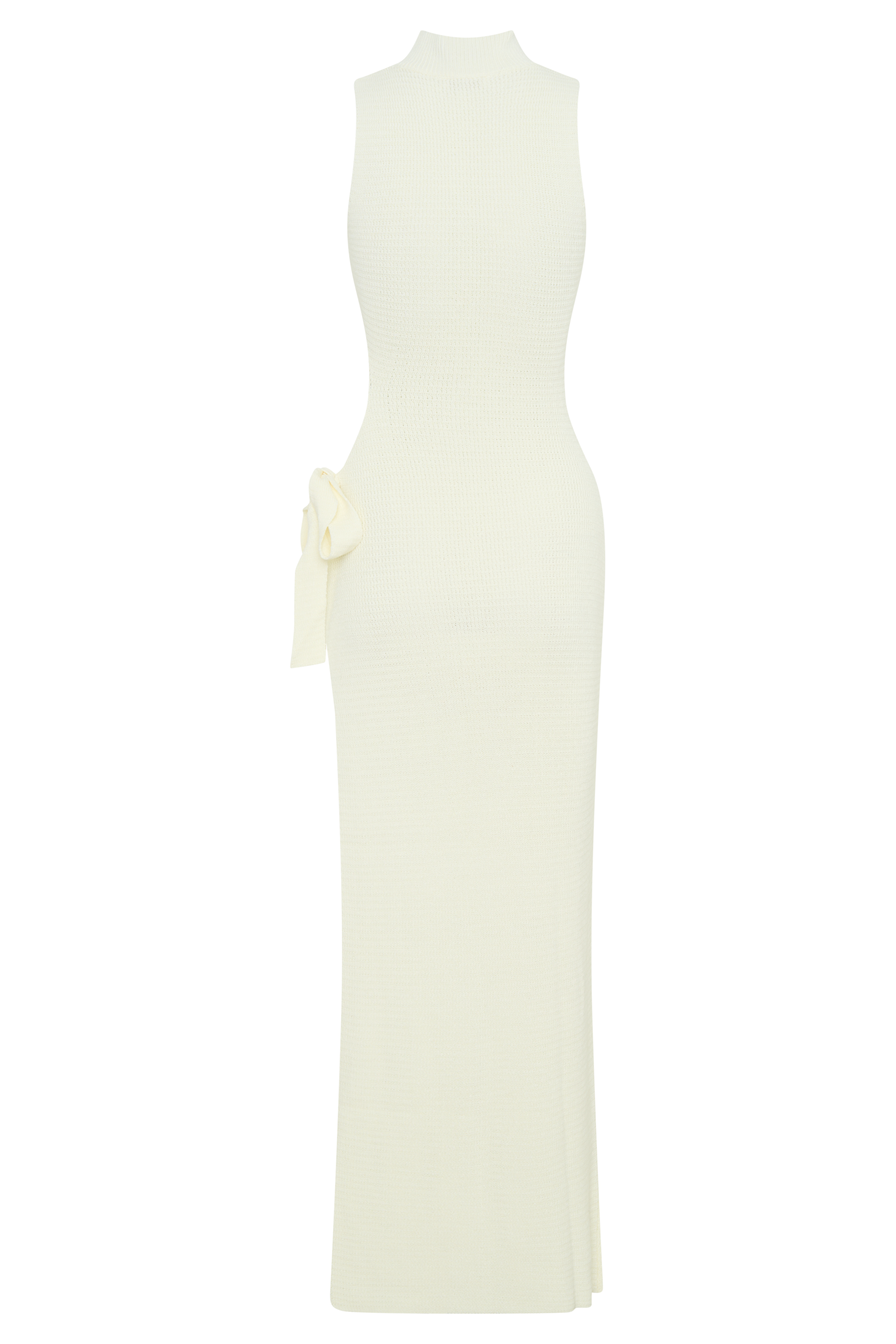Stephanie Cut Out Knit Maxi Dress - Ivory