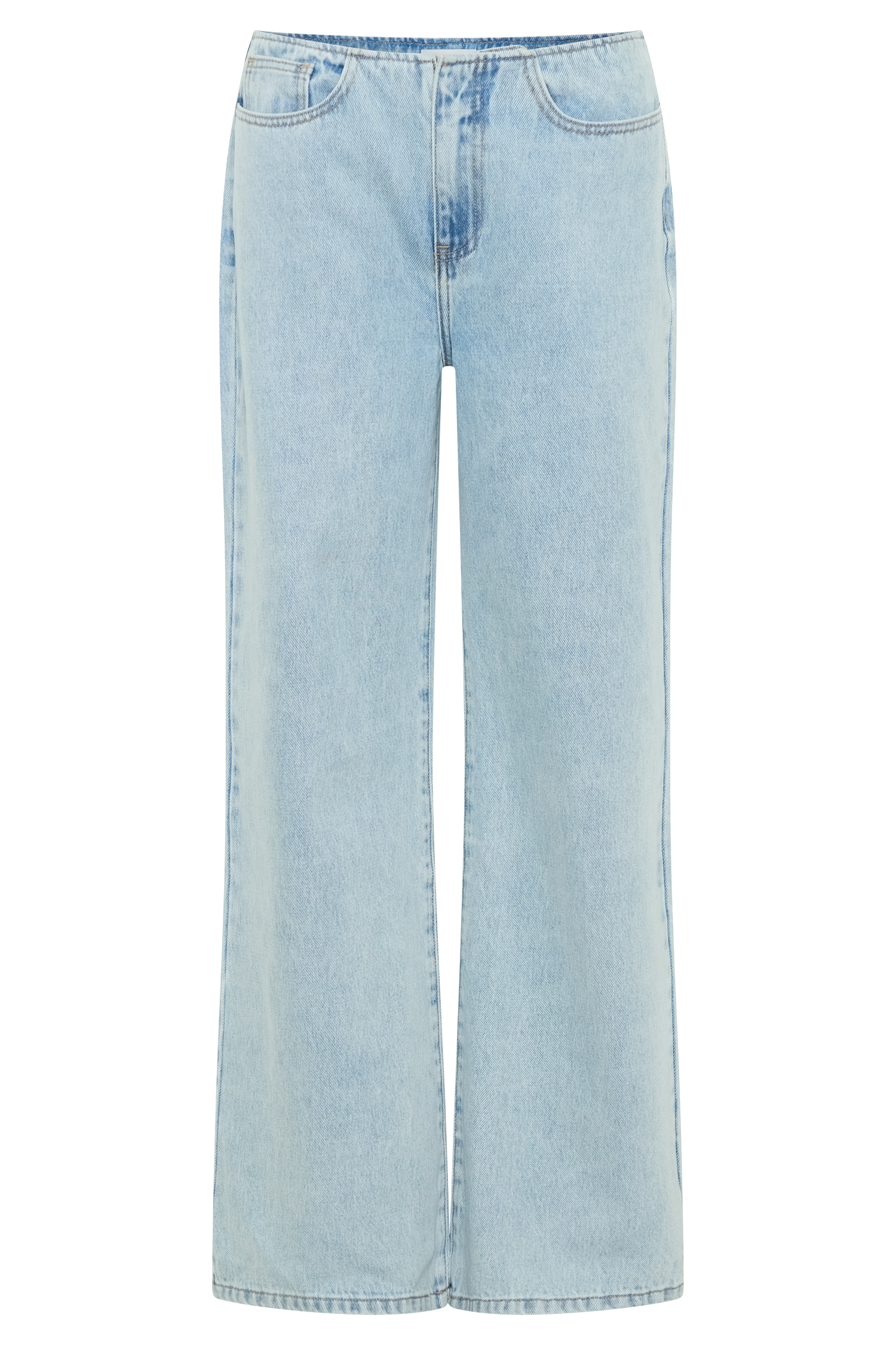 Caitlin Mid Rise Denim Flare Jeans - Light Blue