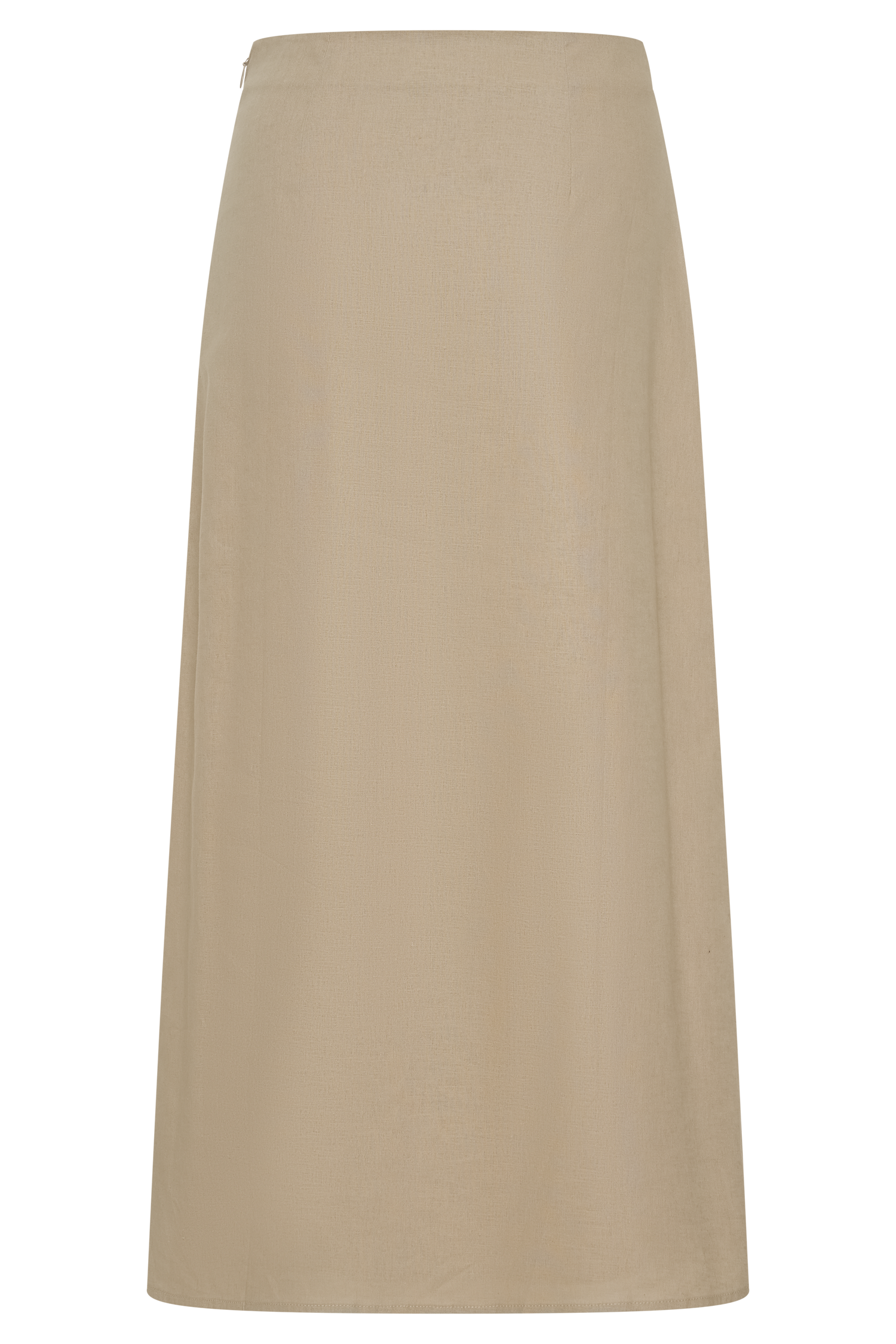 Dora Linen Midi Skirt - Natural