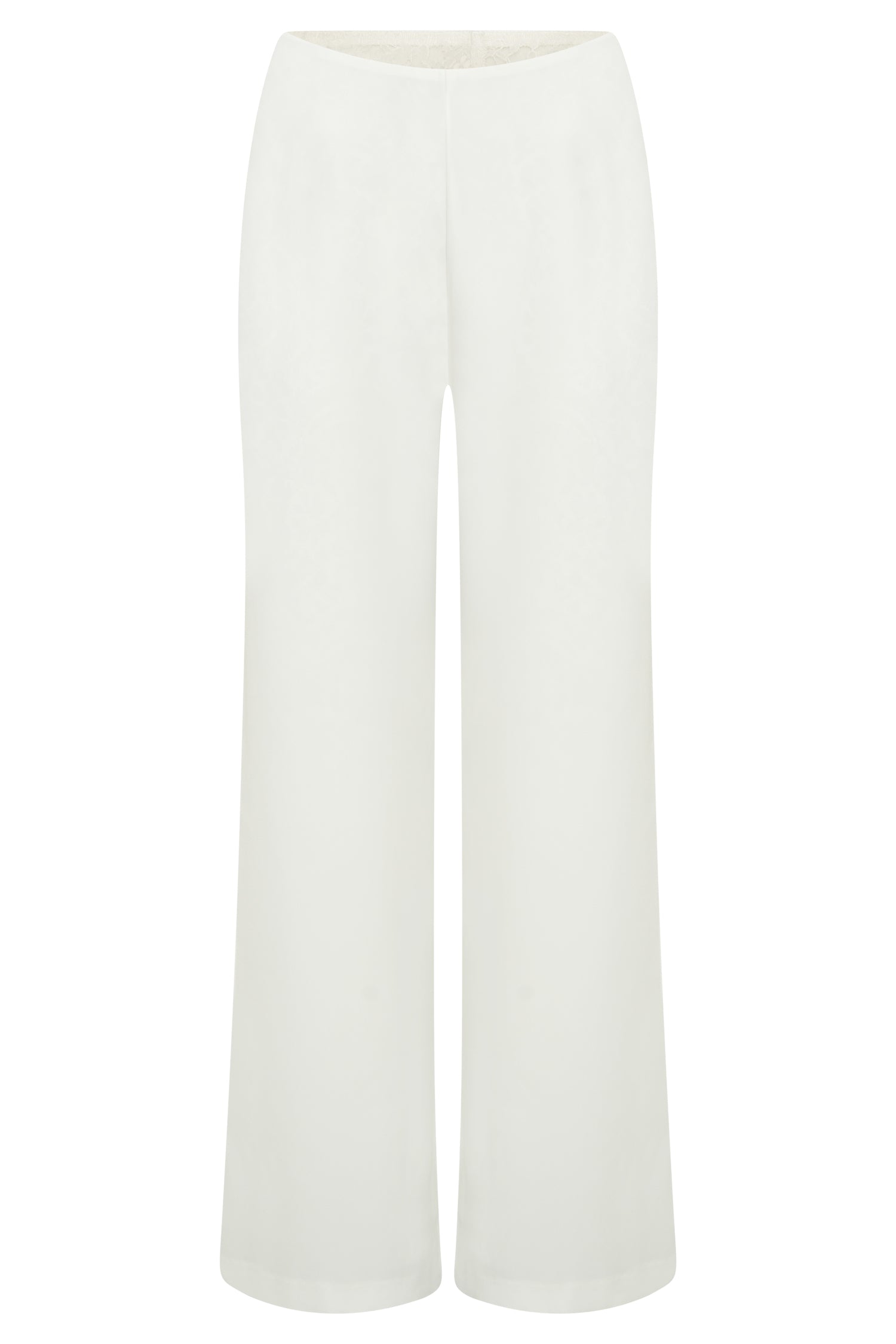 Estee Split Lace Pants - White