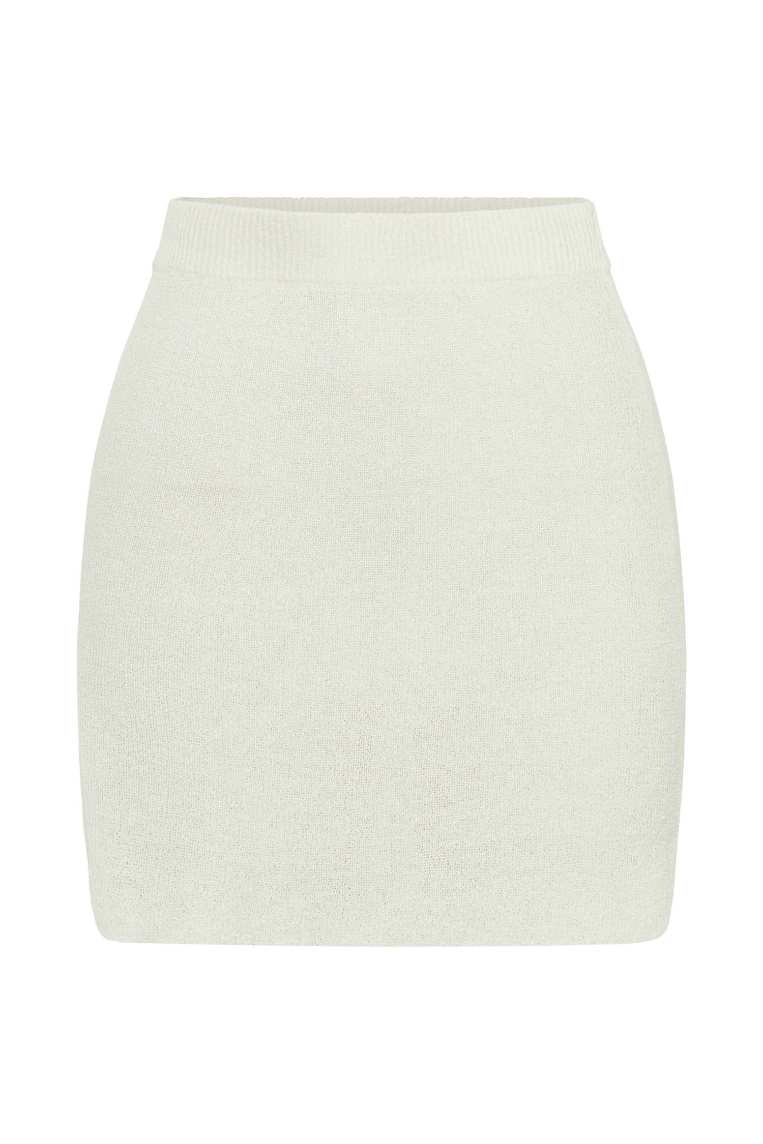 Esme Knit Mini Skirt - White