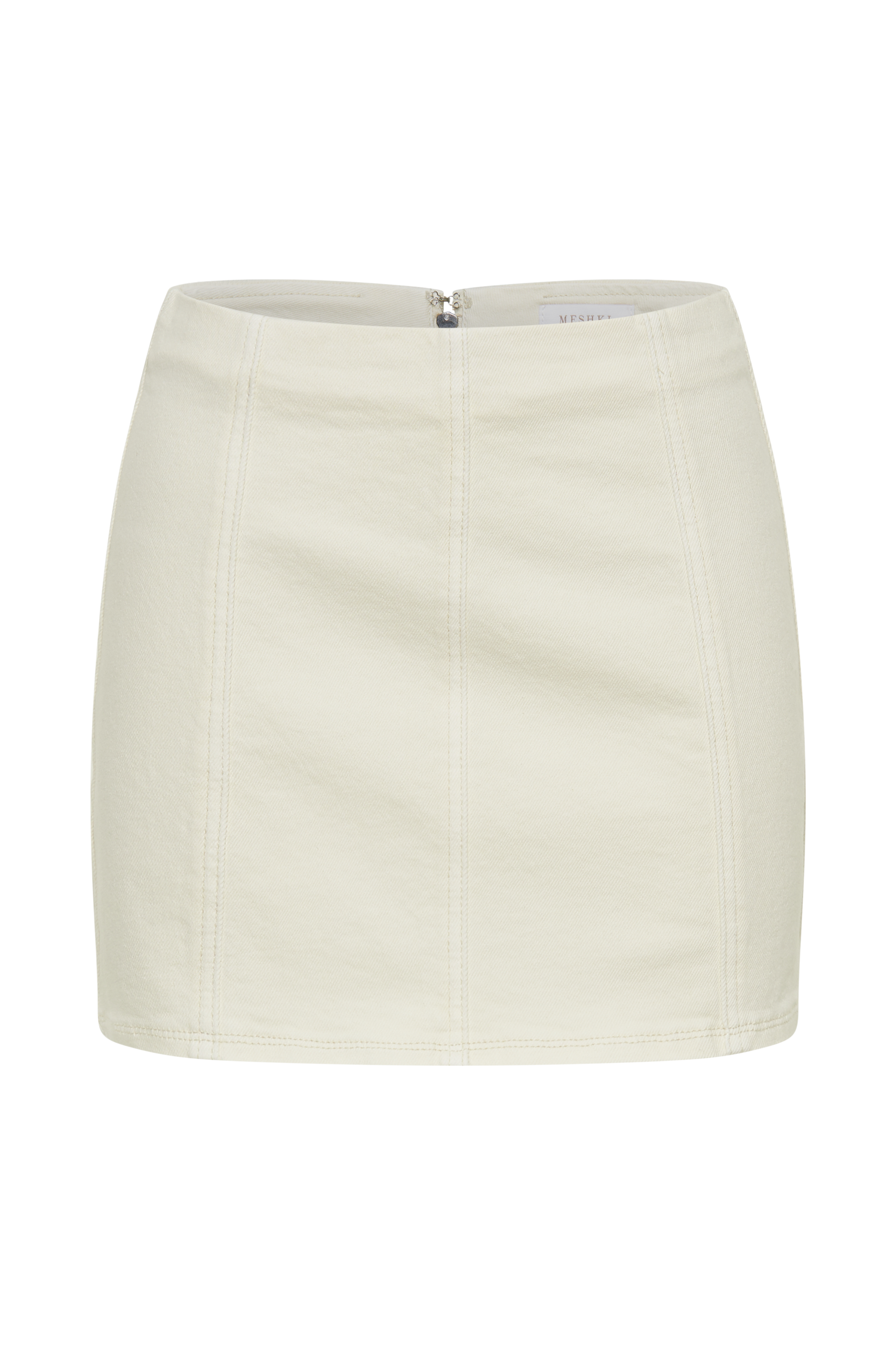 Hollis Denim Mini Skirt - Ecru