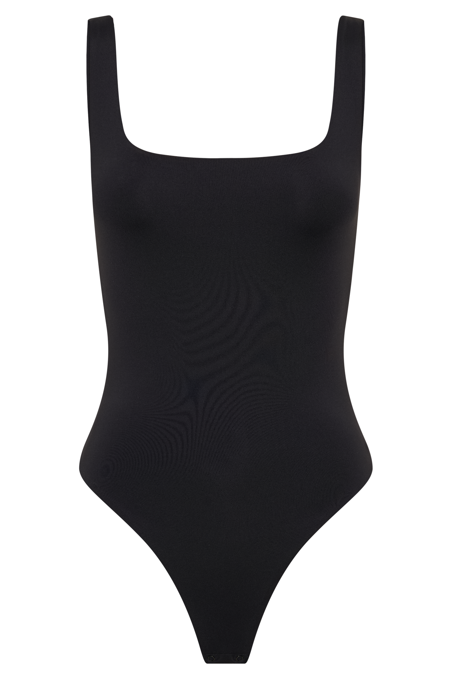 Charlie Recycled Nylon Scoop Neck Bodysuit - Black