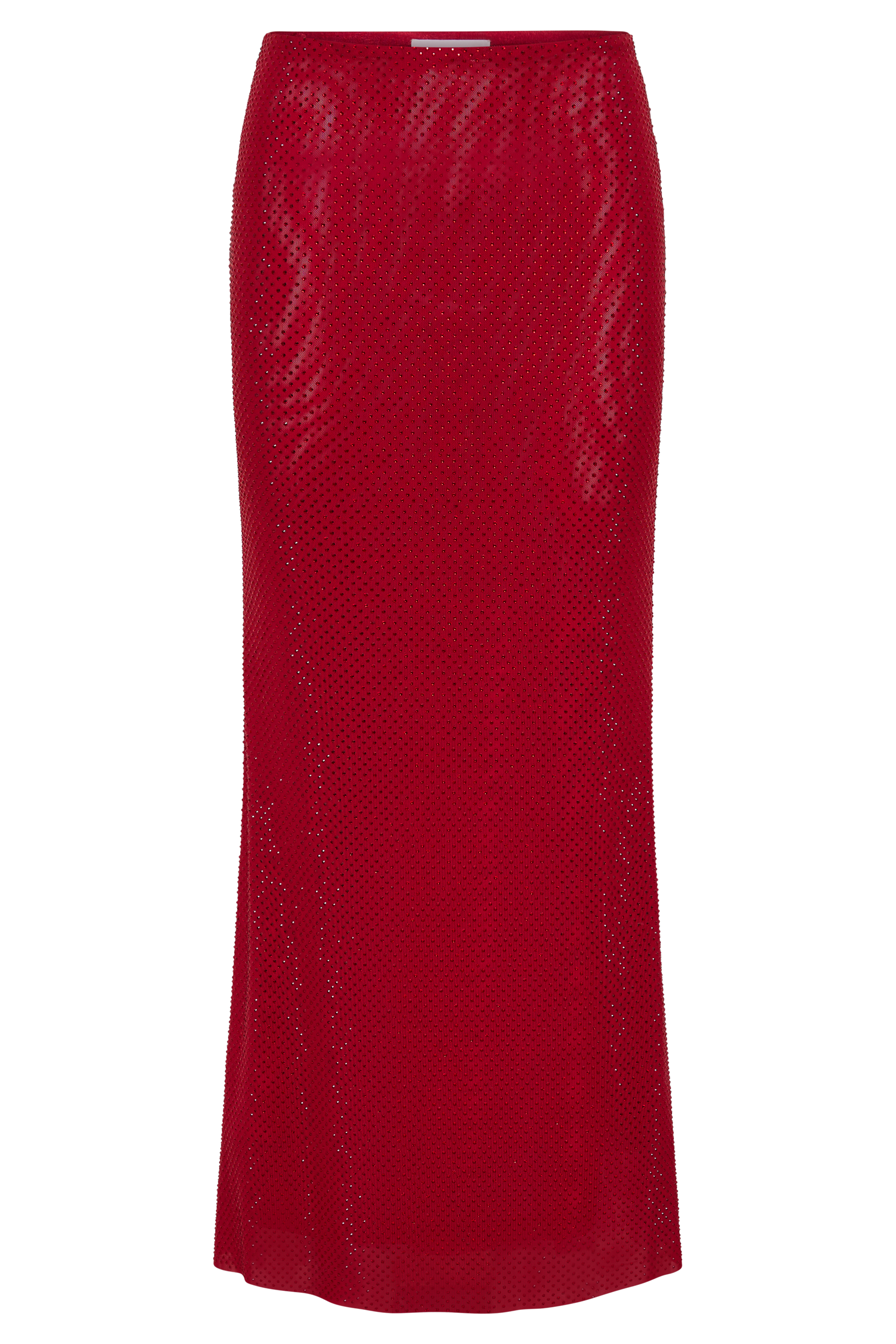 Erika Diamante Maxi Skirt - Vermilion Red
