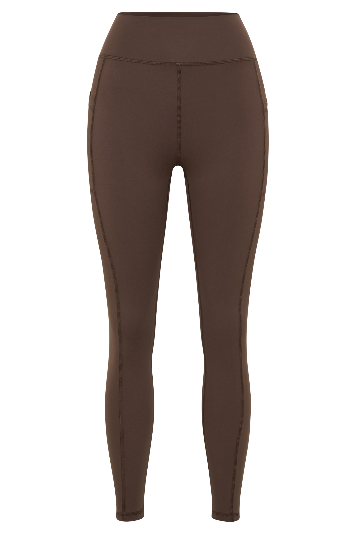 Briar V Back Leggings With Pockets - Dark Chocolate