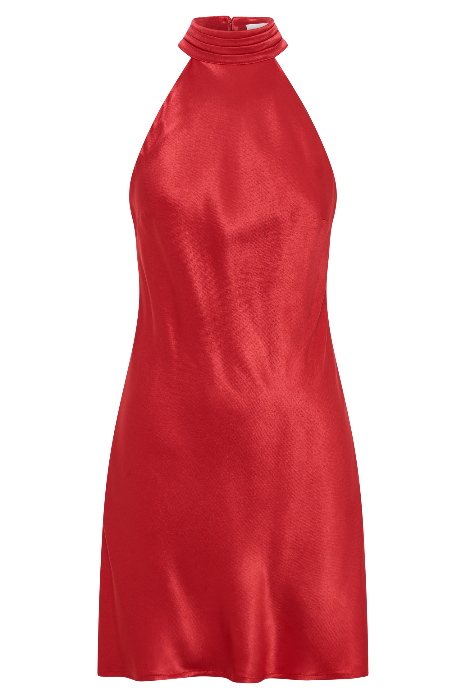 Claire A Line Mini Dress - Red