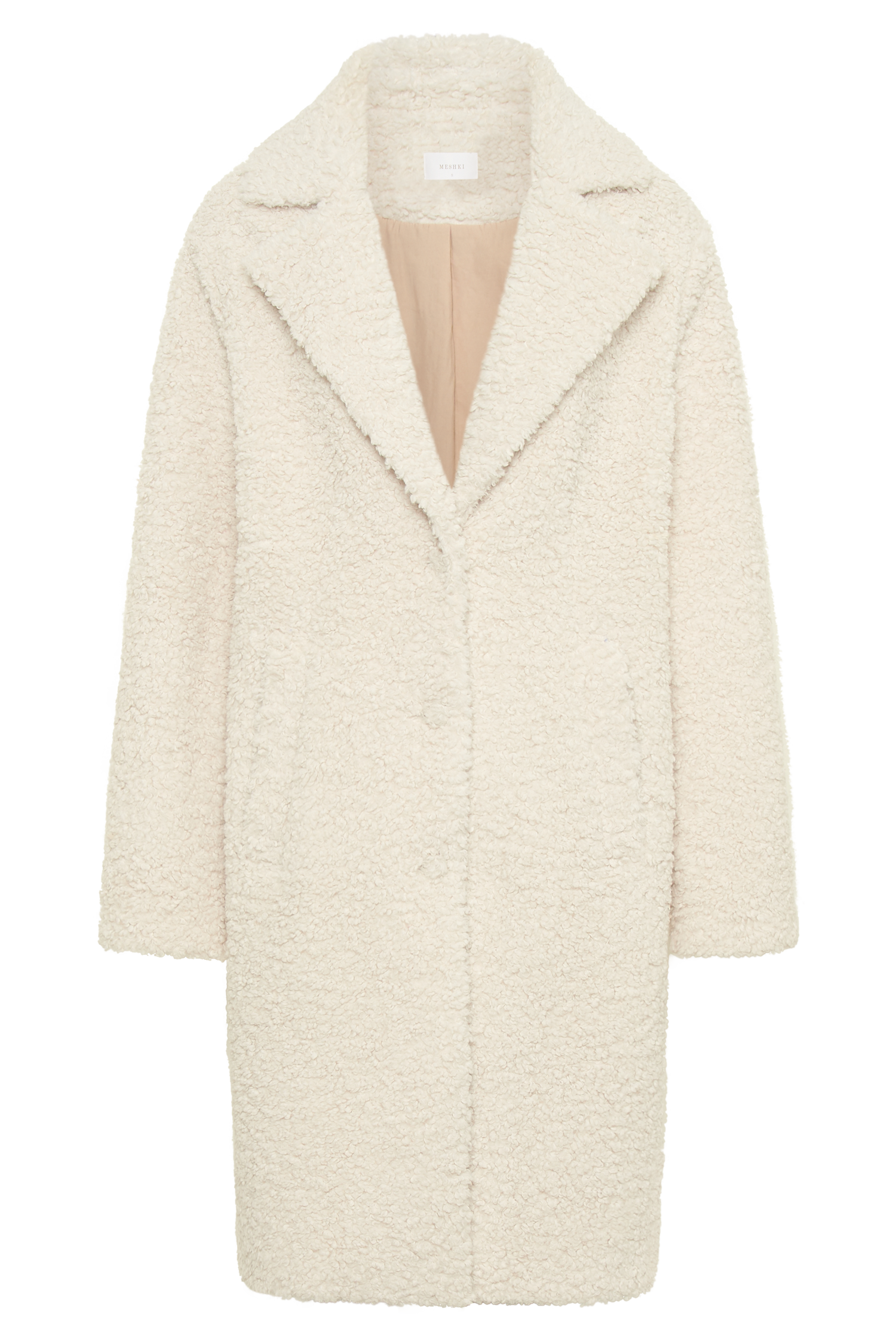 Izzy Boucle Coat - Cream
